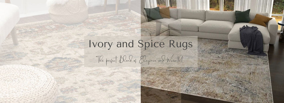 Adding vibrant hues to your décor - Ivory and Spice colored rugs. - Atlanta Designer Rugs