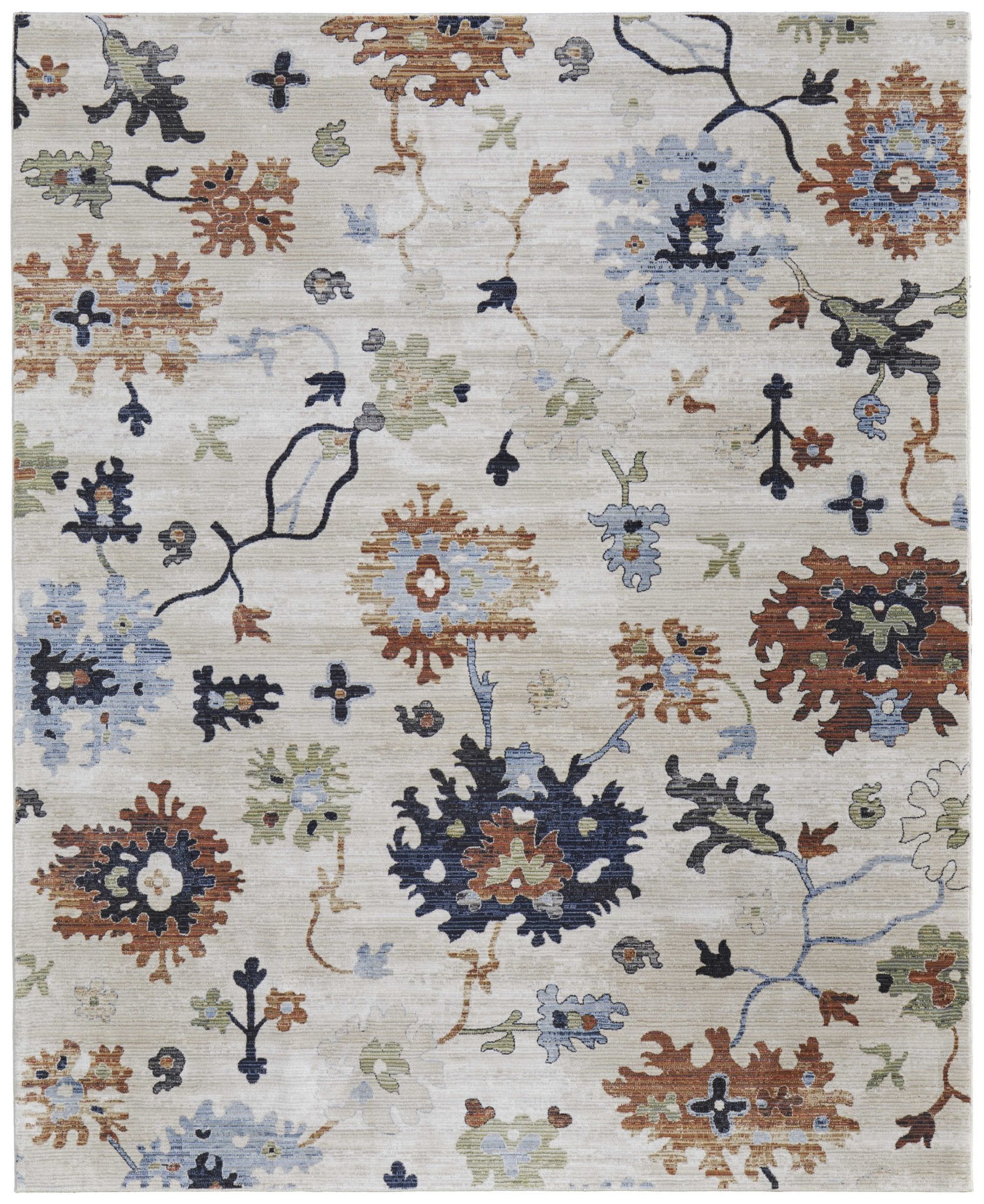 Feizy Melrose 39P1F Ivory Multi Transitional/Bohemian & Eclect Machinemade Rug - Rugs - Feizy - Atlanta Designer Rugs