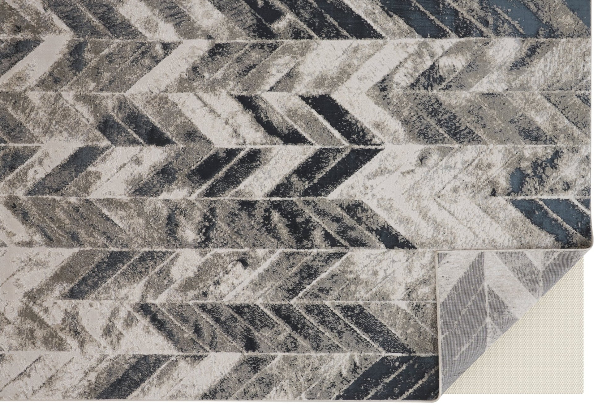 Feizy Micah 3048F Gray Silver Modern/Industrial Machine Woven Rug - Rugs - Feizy - Atlanta Designer Rugs