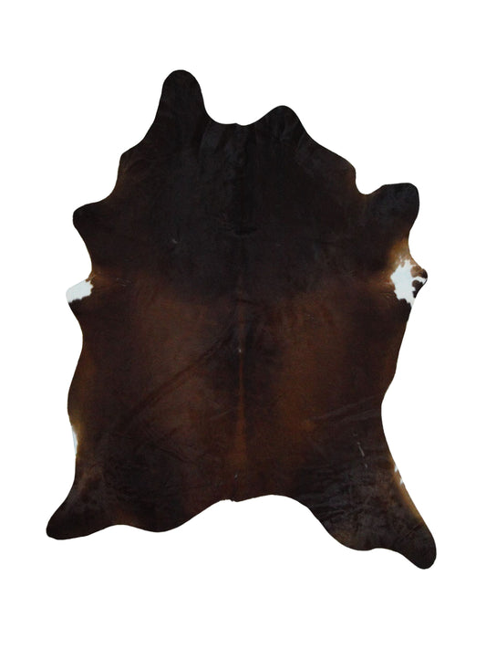 Artisan Claire  Black Ivory Hair on Hide Cowhide Shape Rug