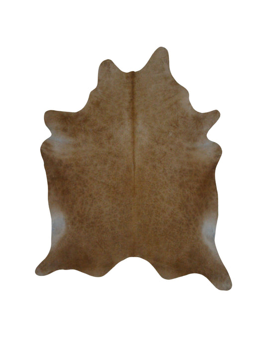 Artisan Claire  Mocha Chocolate Hair on Hide Cowhide Shape Rug