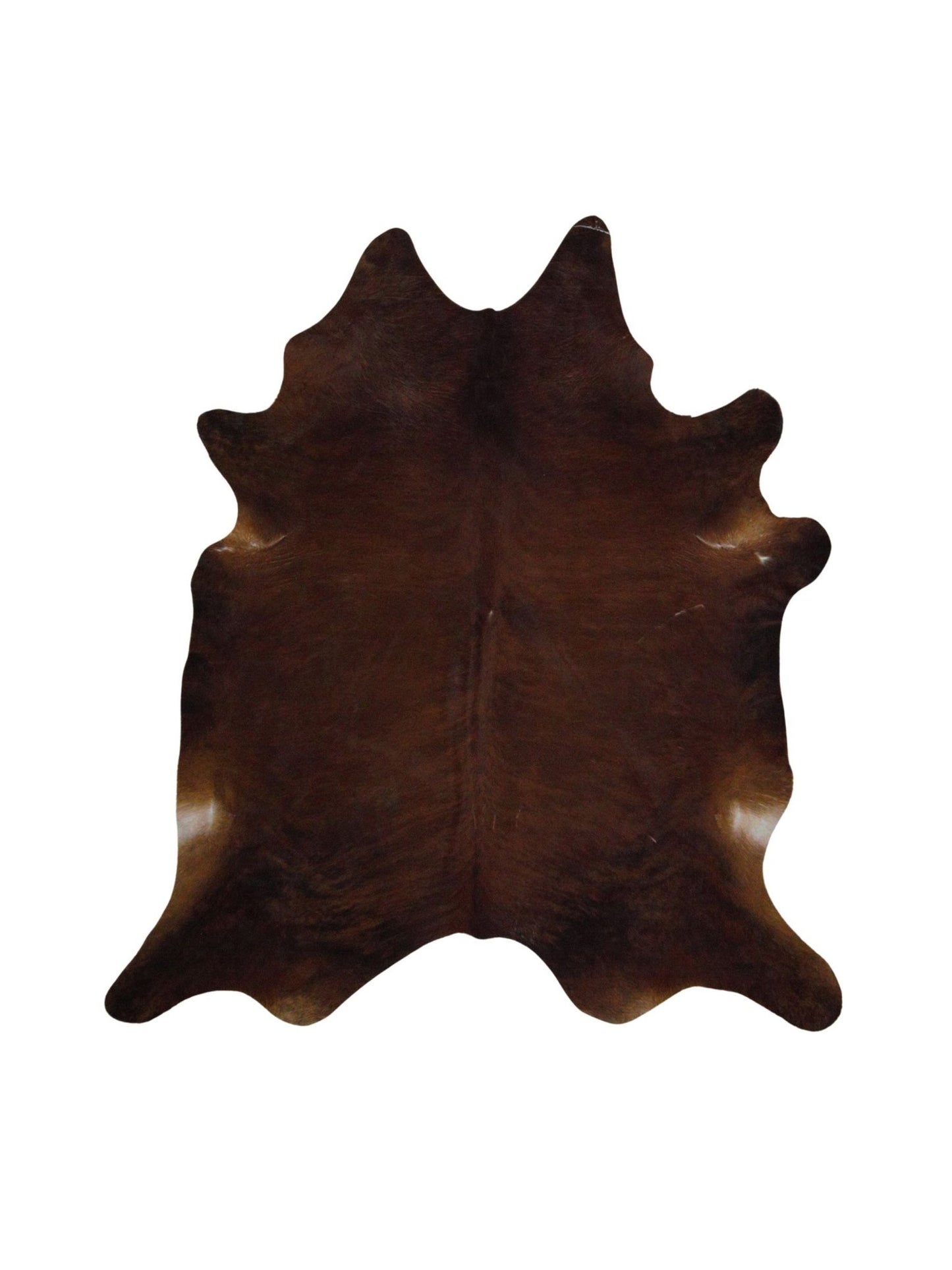 Artisan Claire Mocha Ivory Hair on Hide Cowhide Shape Rug - Rugs - Artisan - Atlanta Designer Rugs