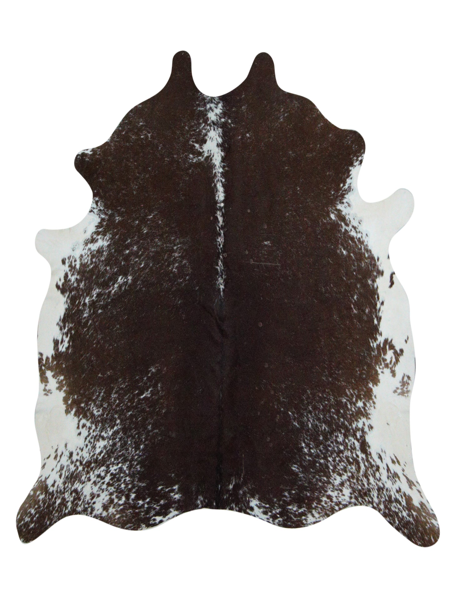 Artisan Claire  Espresso Mocha Hair on Hide Cowhide Shape Rug