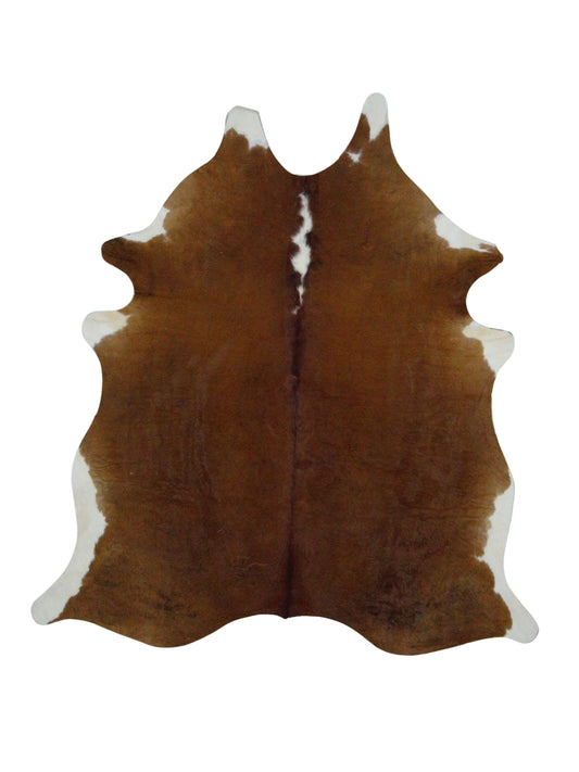 Artisan Claire  Espresso Mocha Hair on Hide Cowhide Shape Rug