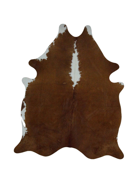 Artisan Claire Mocha Ivory Hair on Hide Cowhide Shape Rug - Rugs - Artisan - Atlanta Designer Rugs