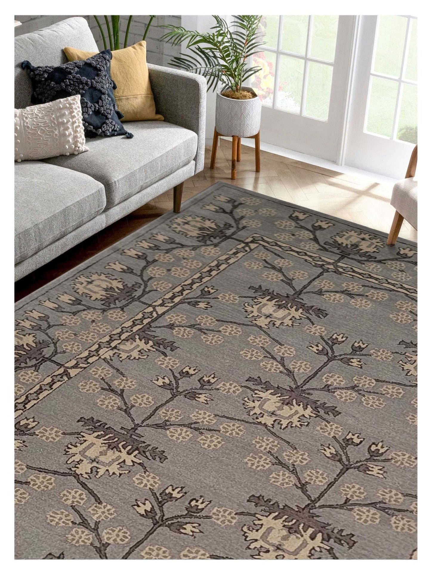 Artisan Paula Gray Transitional Tufted Rug - Rugs - Artisan - Atlanta Designer Rugs