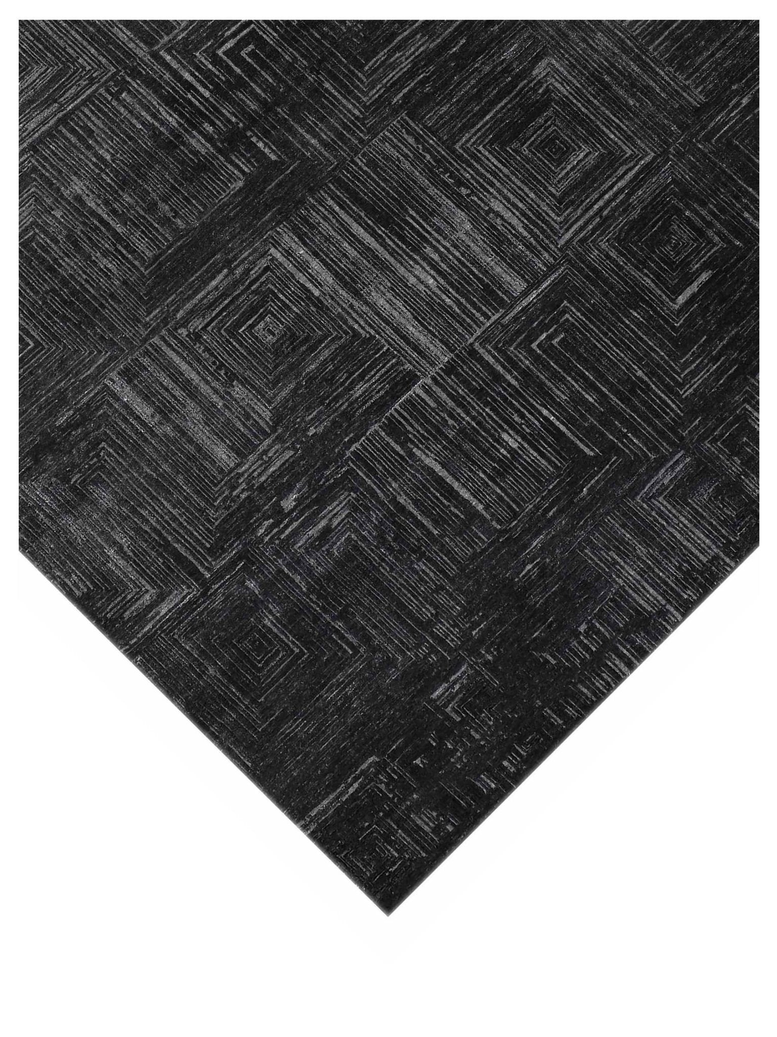 Artisan Mary Charcoal Contemporary Knotted Rug - Rugs - Artisan - Atlanta Designer Rugs