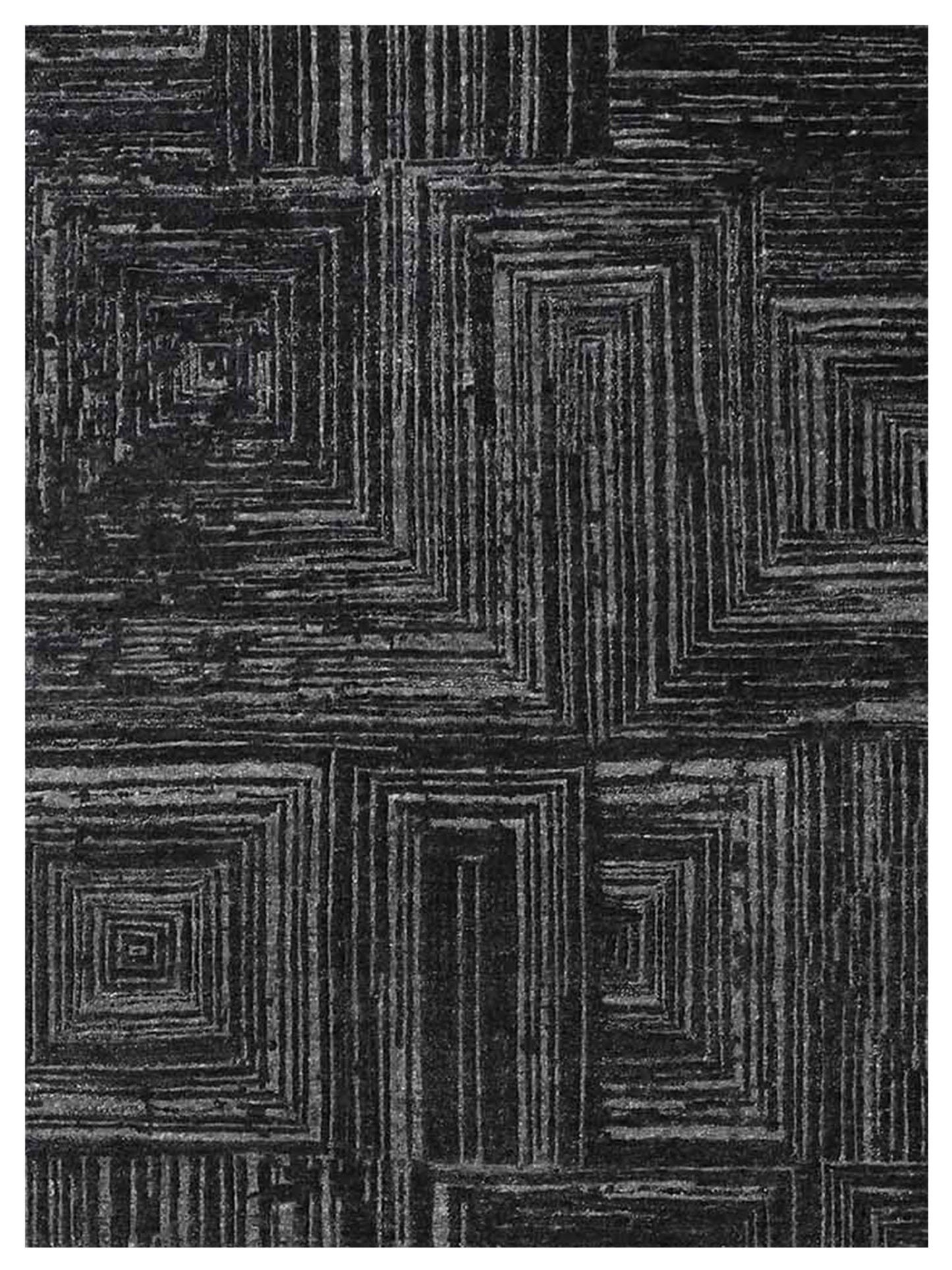 Artisan Mary Charcoal Contemporary Knotted Rug - Rugs - Artisan - Atlanta Designer Rugs