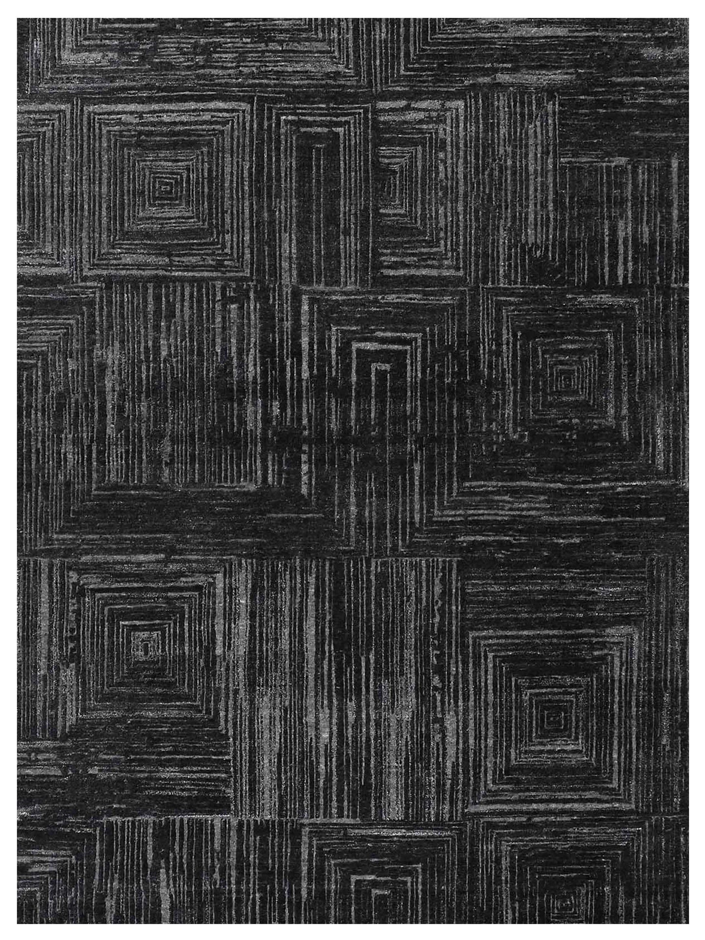 Artisan Mary Charcoal Contemporary Knotted Rug - Rugs - Artisan - Atlanta Designer Rugs