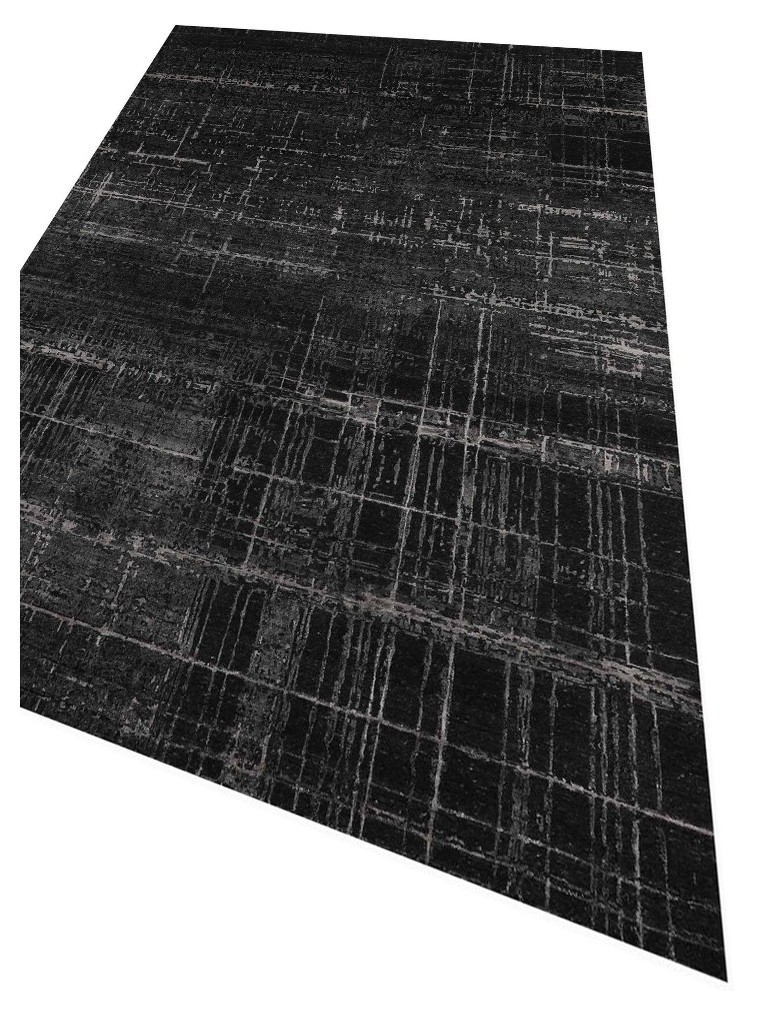 Artisan Mary Charcoal Contemporary Knotted Rug - Rugs - Artisan - Atlanta Designer Rugs