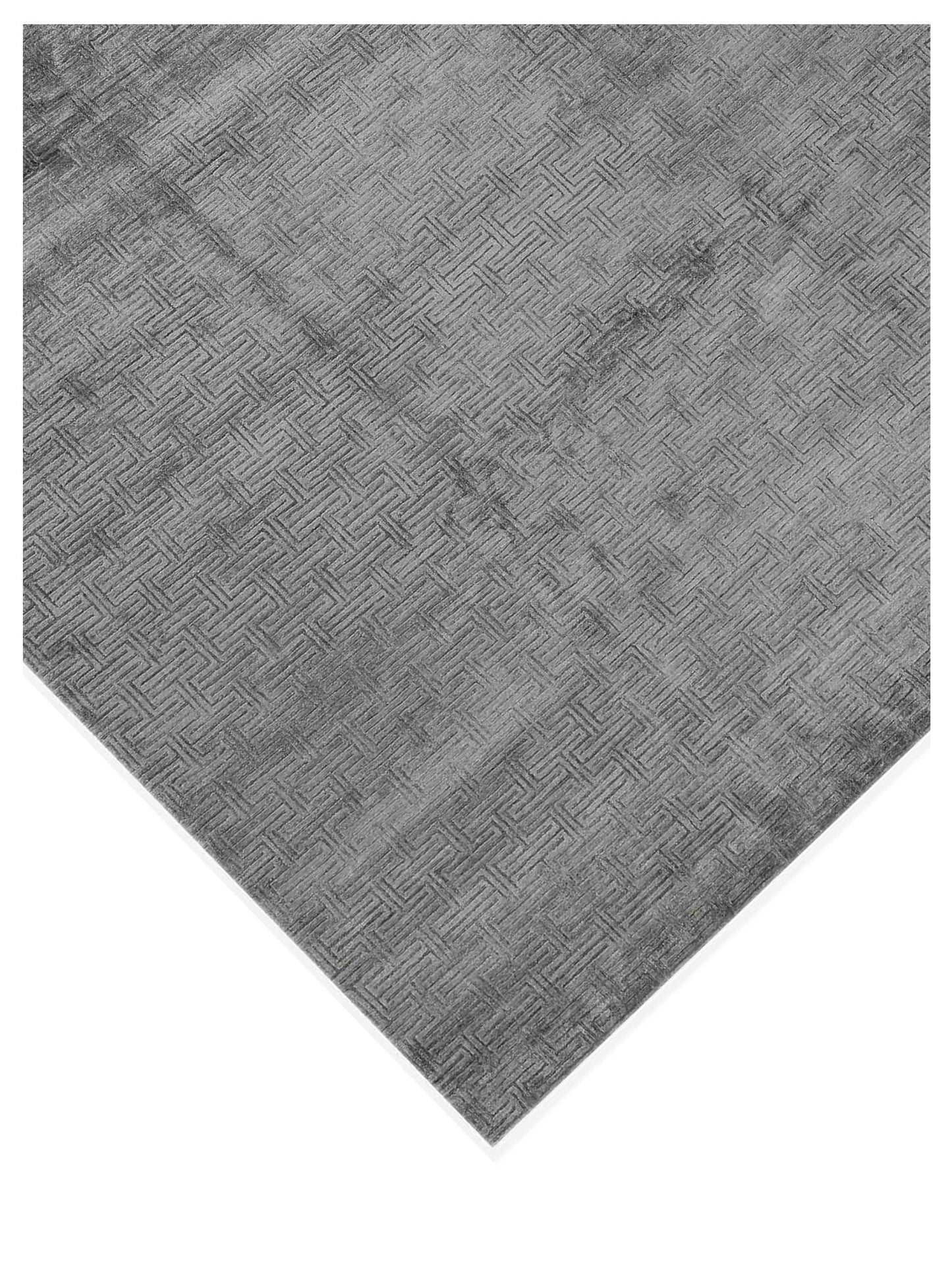 Artisan Mary Silver Contemporary Knotted Rug - Rugs - Artisan - Atlanta Designer Rugs