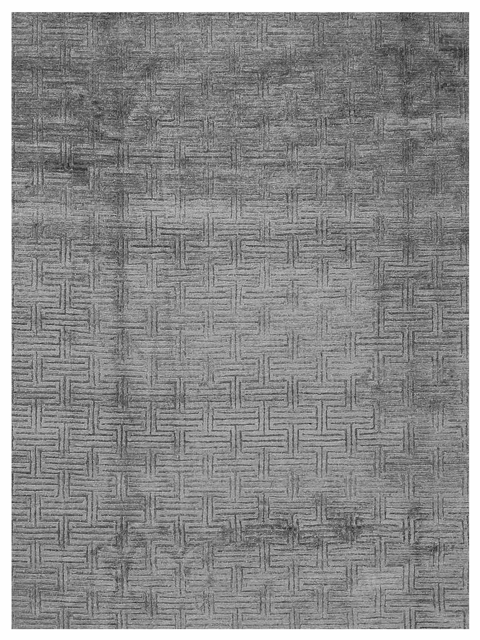 Artisan Mary Silver Contemporary Knotted Rug - Rugs - Artisan - Atlanta Designer Rugs