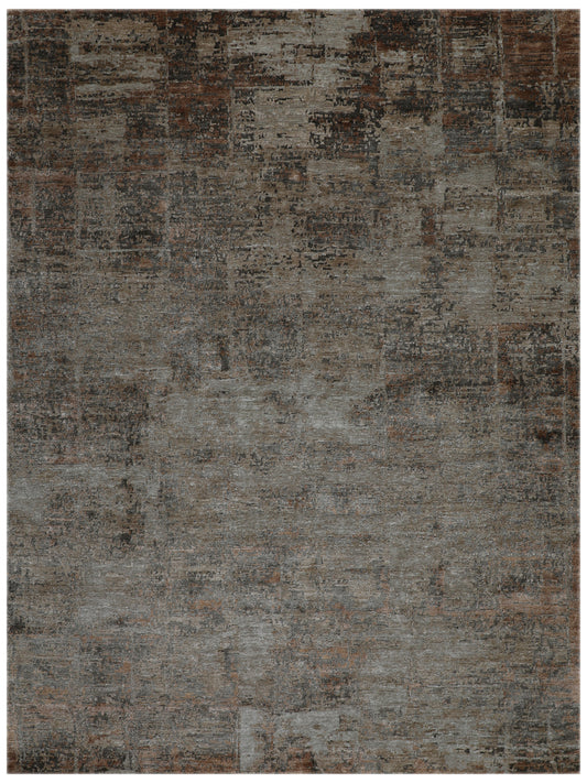 Artisan Mary  Rust  Contemporary Knotted Rug