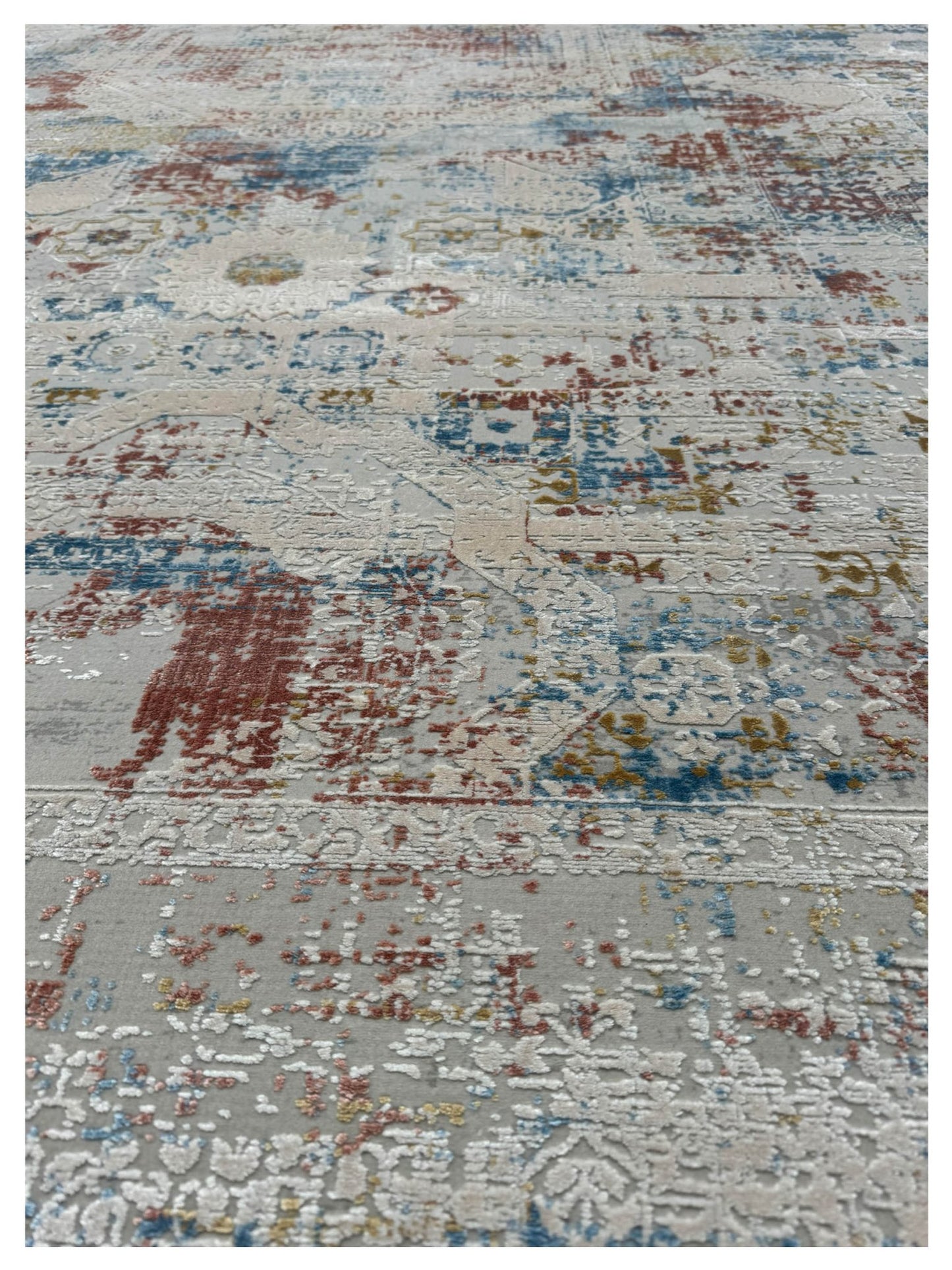 Artisan Venetian Lt.Grey Rose Contemporary Machinemade Rug - Rugs - Artisan - Atlanta Designer Rugs