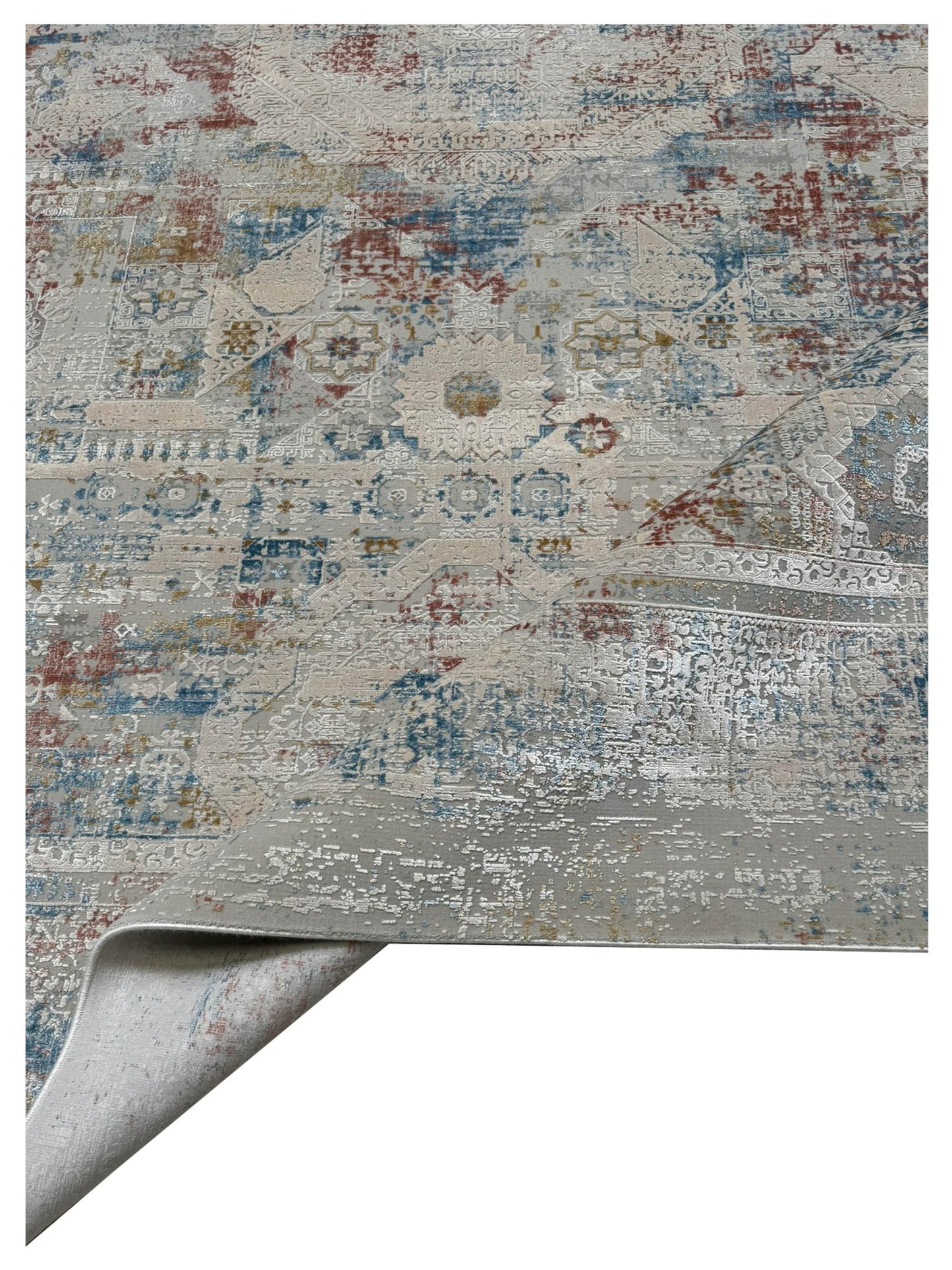 Artisan Venetian Lt.Grey Rose Contemporary Machinemade Rug - Rugs - Artisan - Atlanta Designer Rugs