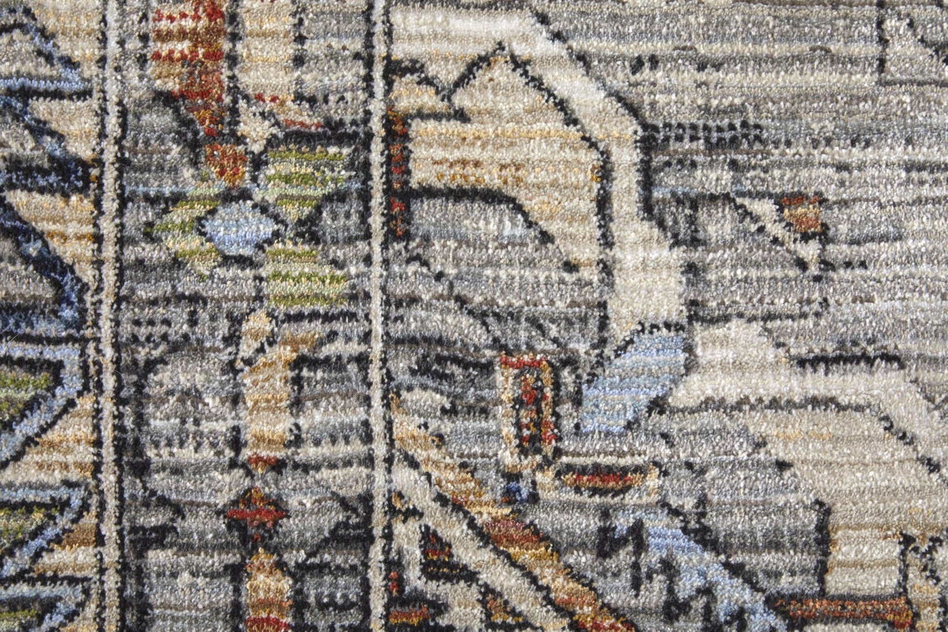 Feizy Melrose 39P0F Ivory Multi Transitional/Casual/Industrial Machinemade Rug - Rugs - Feizy - Atlanta Designer Rugs