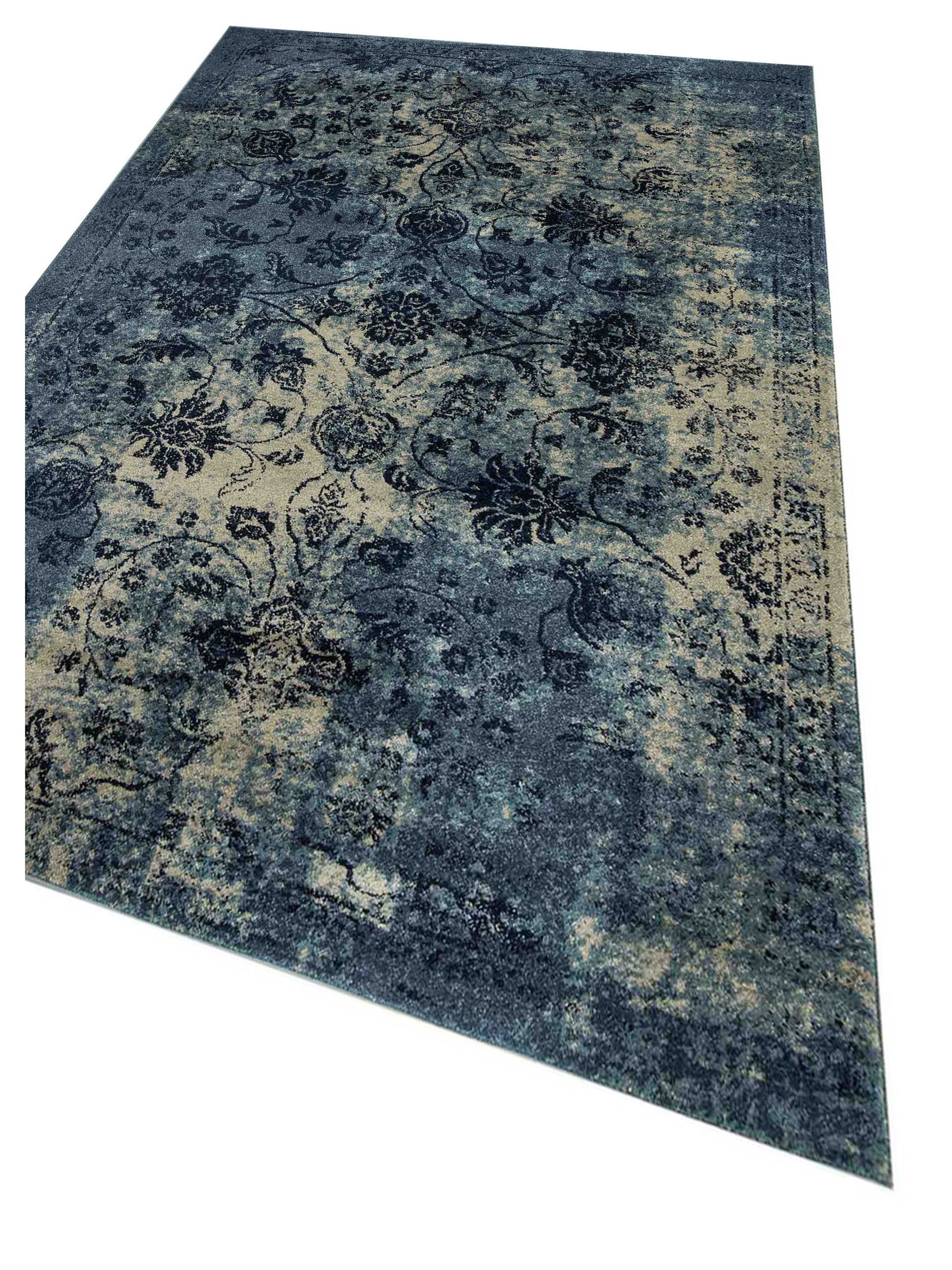 Artisan Lily Blue Transitional Machinemade Rug - Rugs - Artisan - Atlanta Designer Rugs