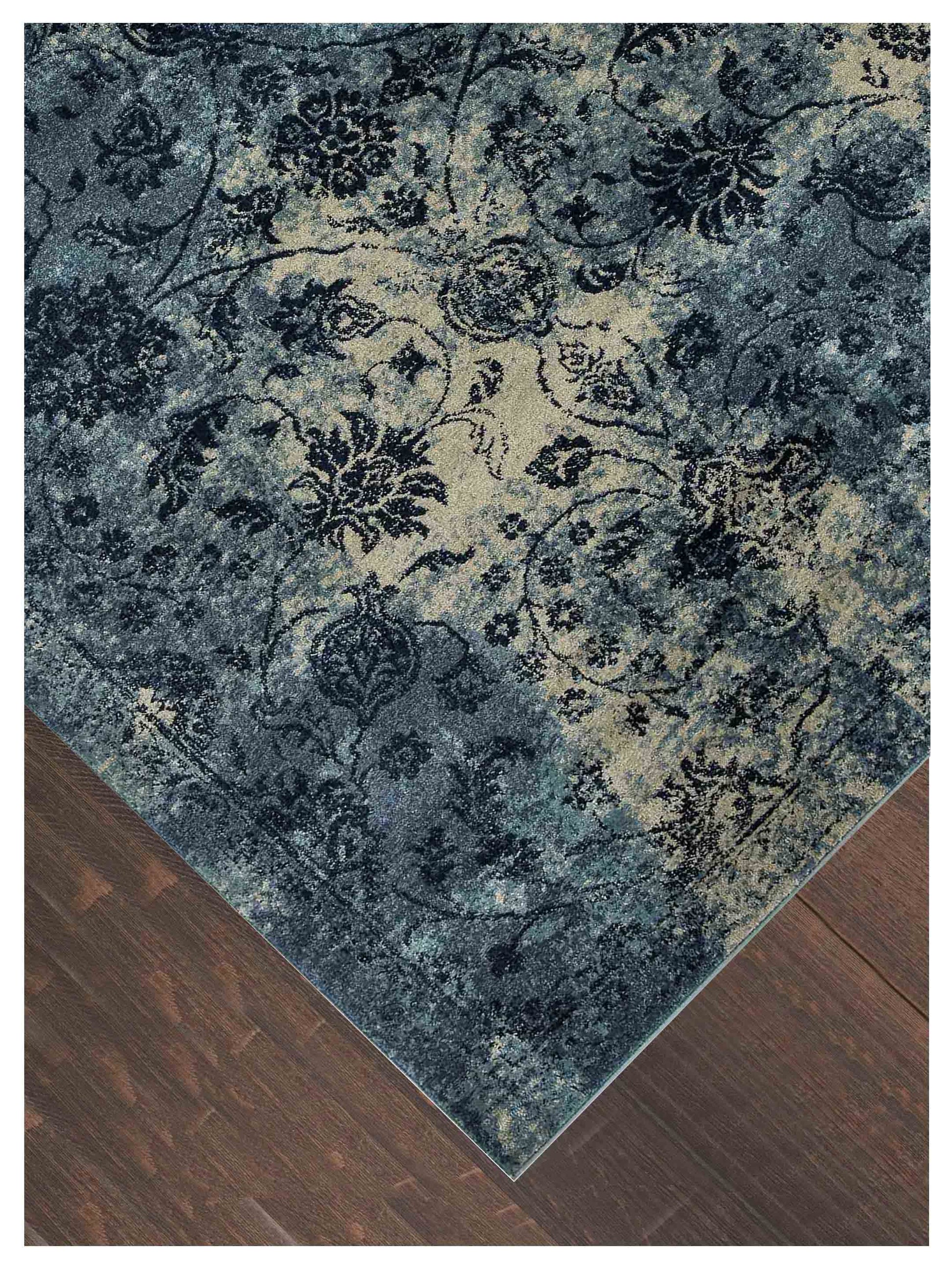 Artisan Lily Blue Transitional Machinemade Rug - Rugs - Artisan - Atlanta Designer Rugs