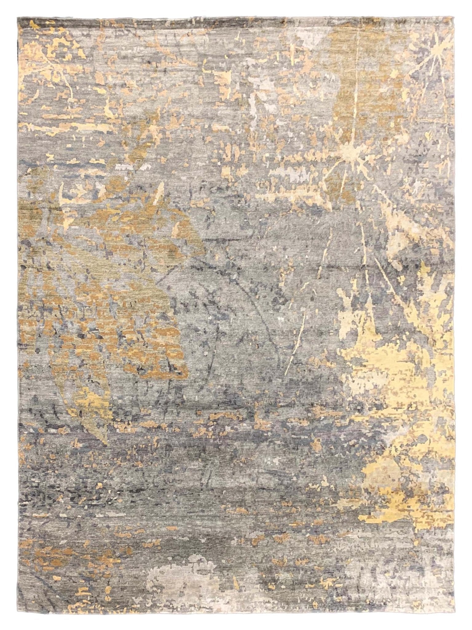 Artisan Toni Silver Green Transitional Knotted Rug - Rugs - Artisan - Atlanta Designer Rugs