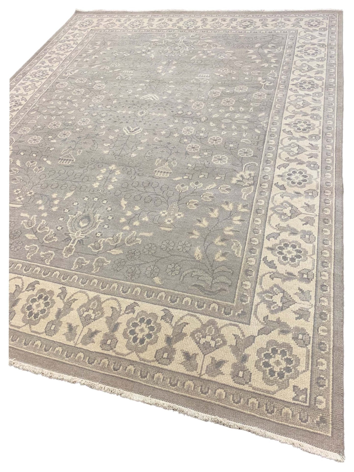 Artisan Uma Sand Beige Traditional Knotted Rug - Rugs - Artisan - Atlanta Designer Rugs