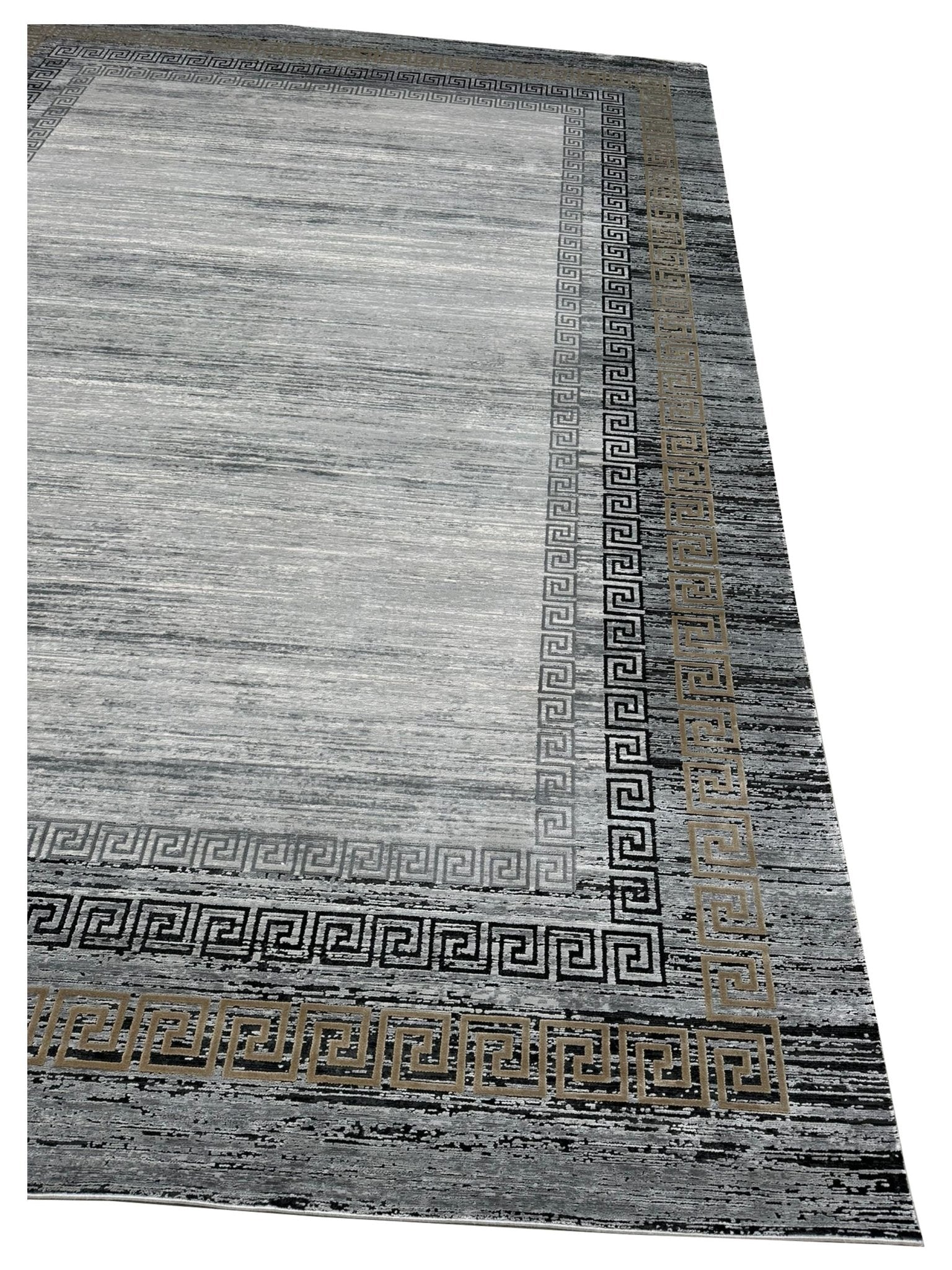 Artisan Venetian Silver Black Contemporary Machinemade Rug - Rugs - Artisan - Atlanta Designer Rugs