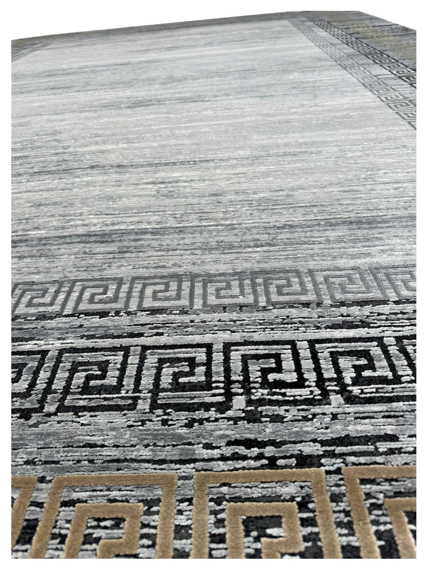 Artisan Venetian Silver Black Contemporary Machinemade Rug - Rugs - Artisan - Atlanta Designer Rugs