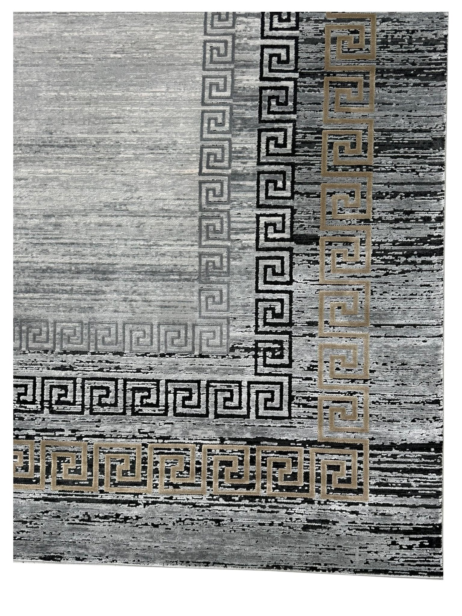 Artisan Venetian Silver Black Contemporary Machinemade Rug - Rugs - Artisan - Atlanta Designer Rugs