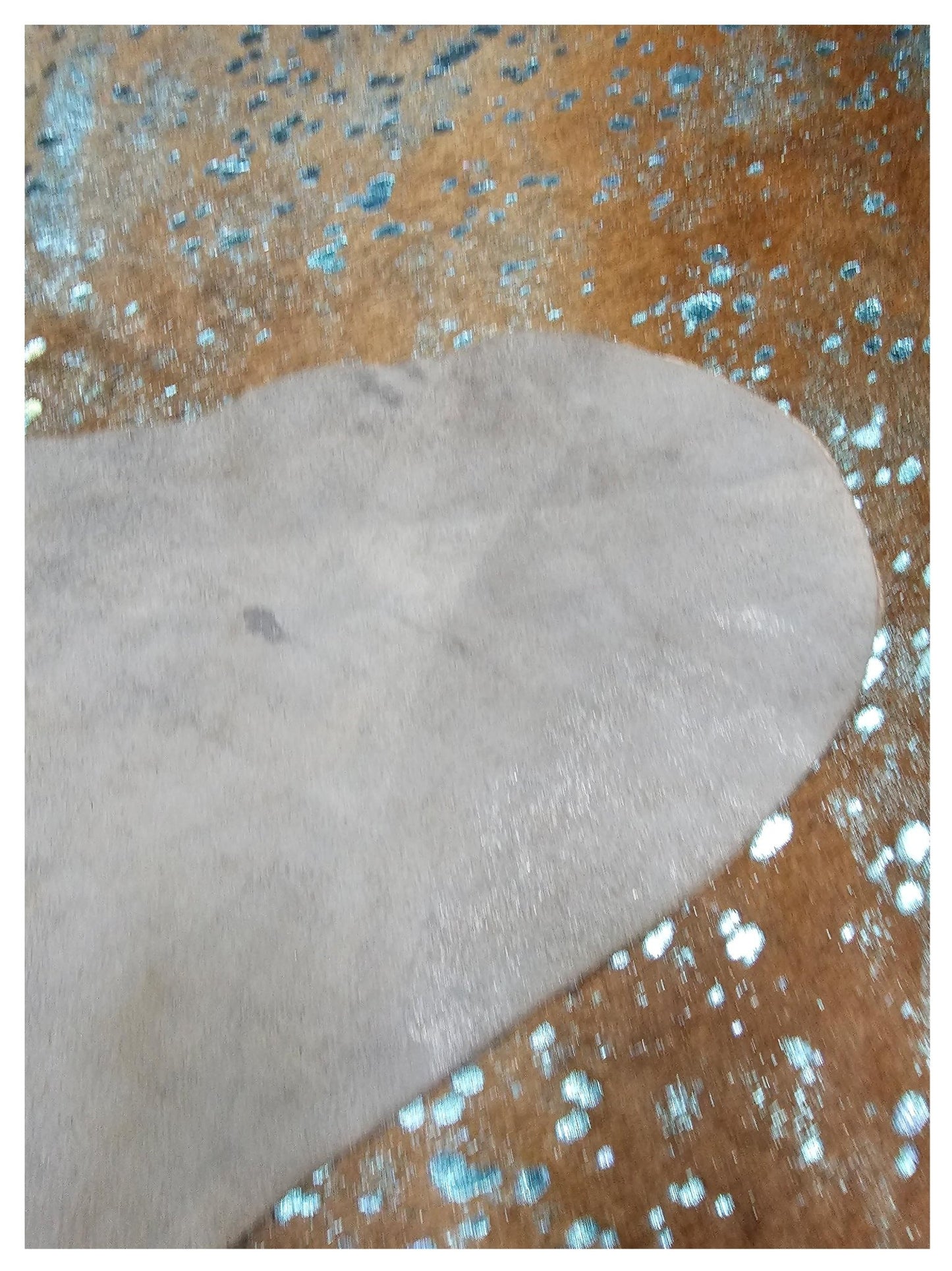 Artisan Claire Metallic Blue Hair on Hide Crafted Rug - Rugs - Artisan - Atlanta Designer Rugs