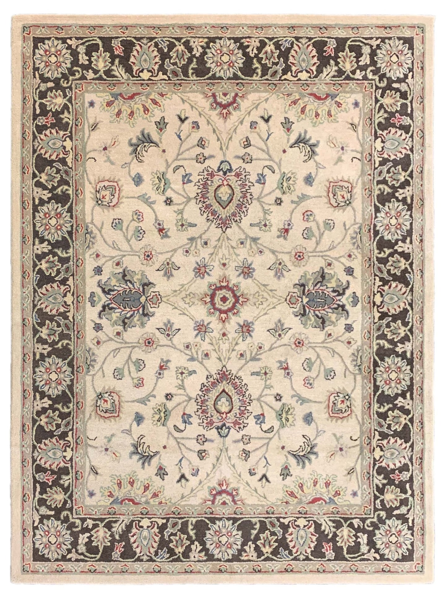 Artisan Paula Beige Brown Traditional Tufted Rug - Rugs - Artisan - Atlanta Designer Rugs