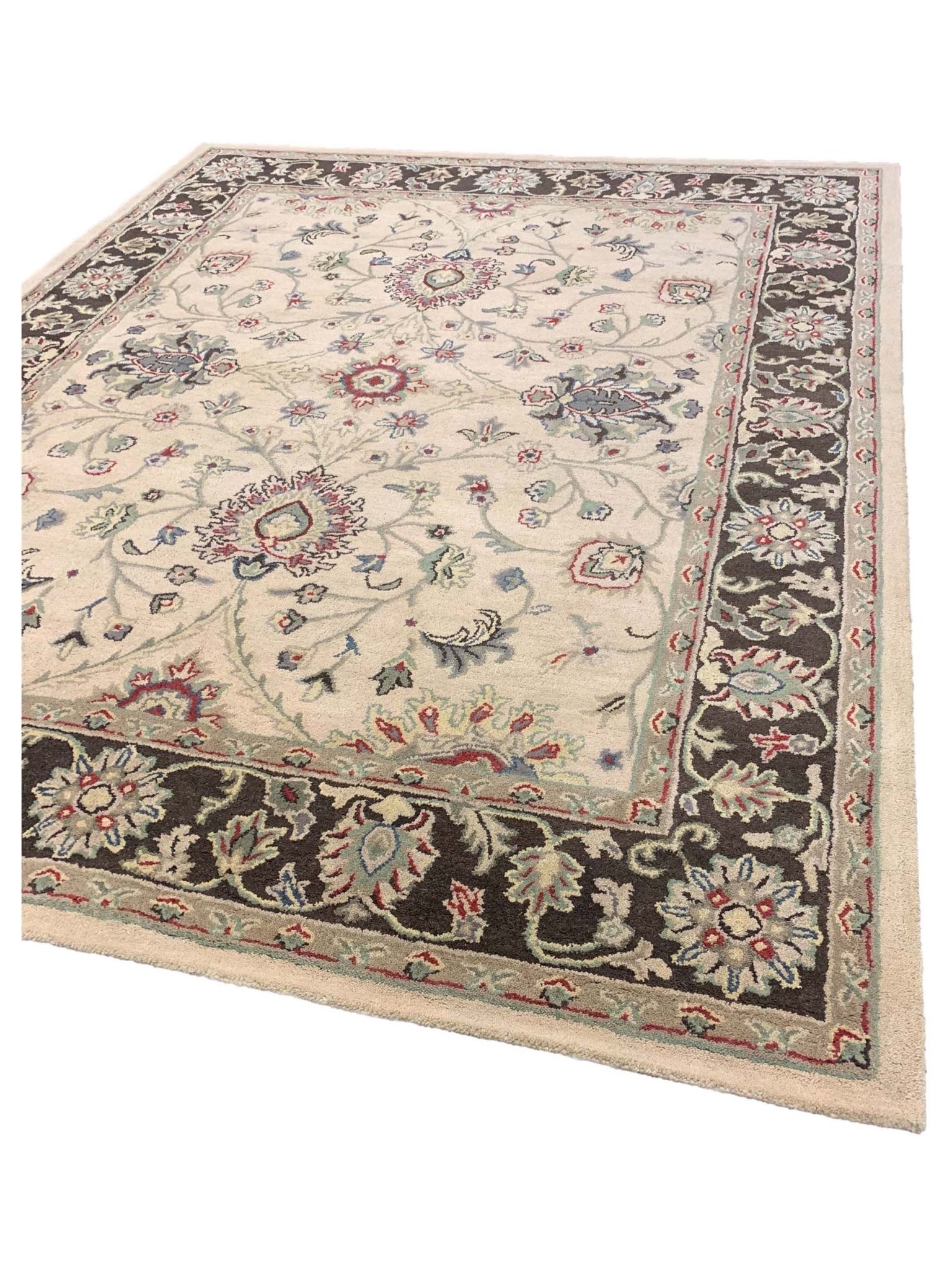 Artisan Paula Beige Brown Traditional Tufted Rug - Rugs - Artisan - Atlanta Designer Rugs