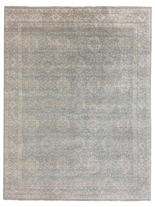 Artisan Hilary Lt.Blue Traditional Knotted Rug - Rugs - Artisan - Atlanta Designer Rugs