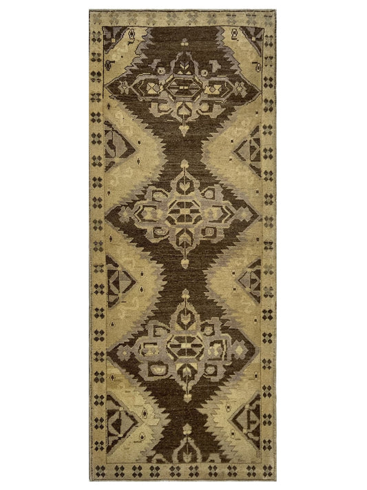 Artisan Angelina Brown Lt.Gold Vintage Knotted Rug - Rugs - Artisan - Atlanta Designer Rugs