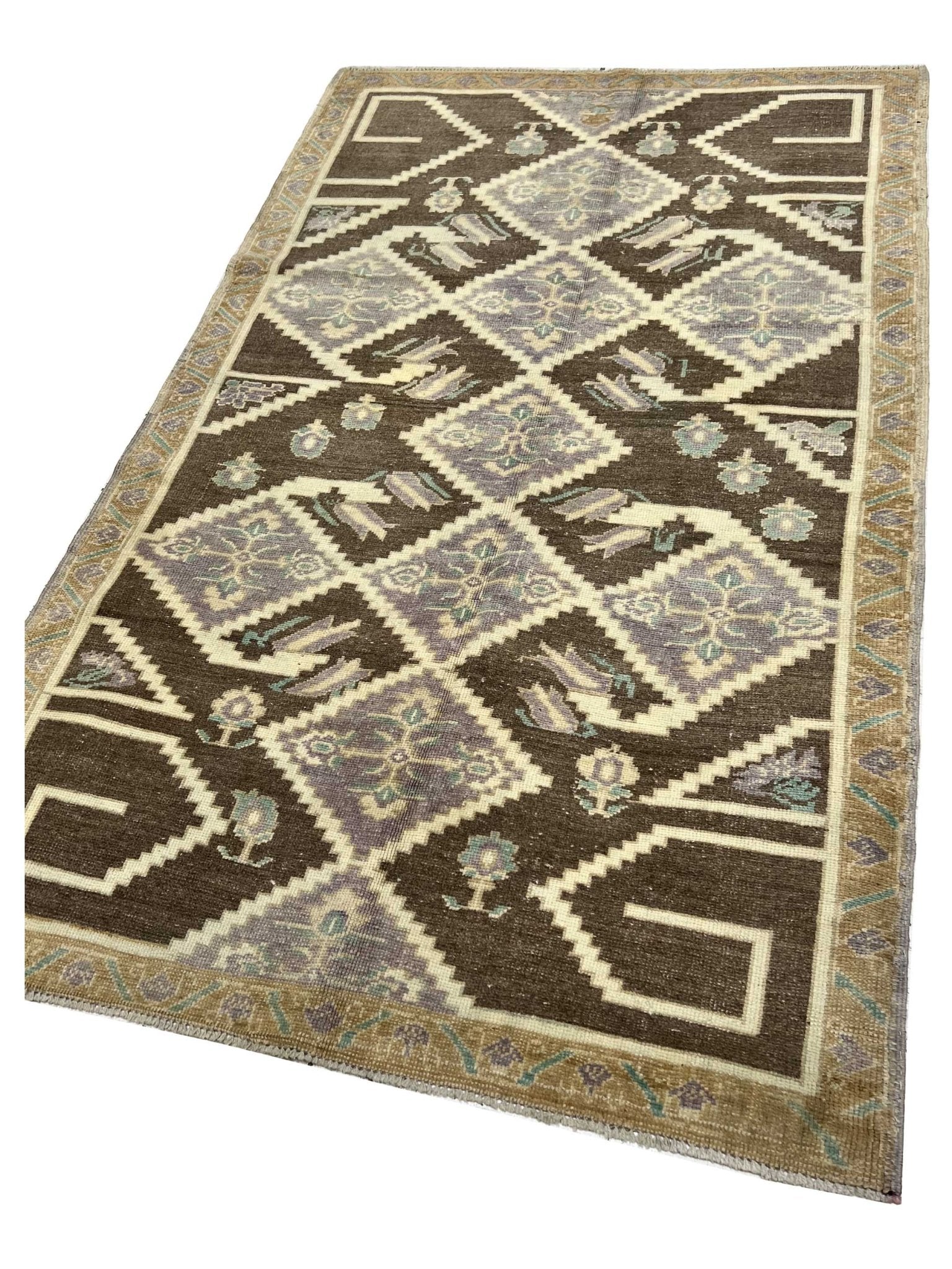 Artisan Angelina Brown Vintage Knotted Rug - Rugs - Artisan - Atlanta Designer Rugs