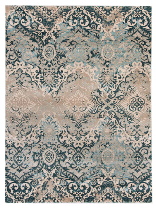 Artisan Julia Dk.Blue Beige Transitional Machinemade Rug - Rugs - Artisan - Atlanta Designer Rugs