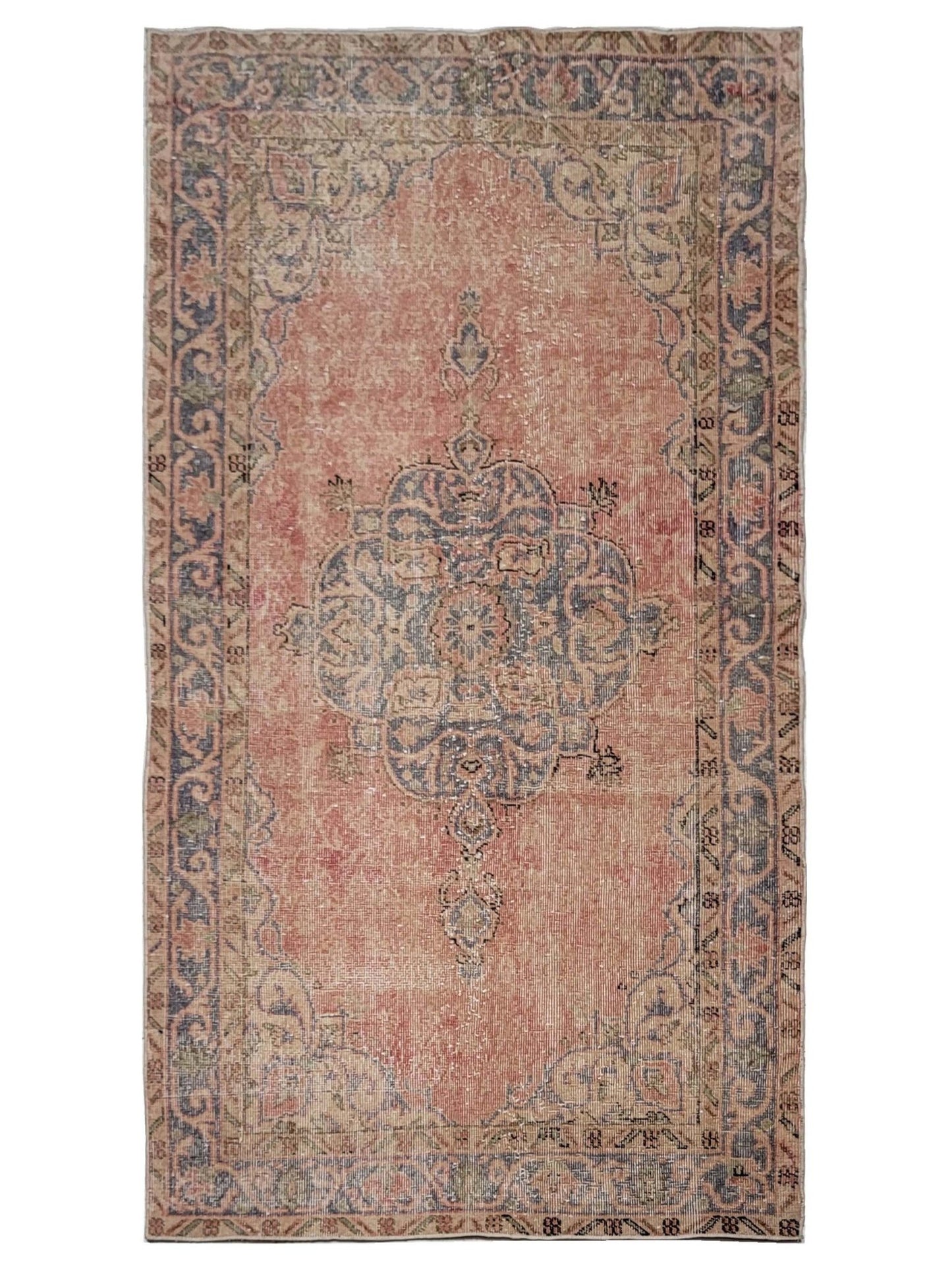 Artisan Angelina Dk.Rose Blue Vintage Knotted Rug - Rugs - Artisan - Atlanta Designer Rugs