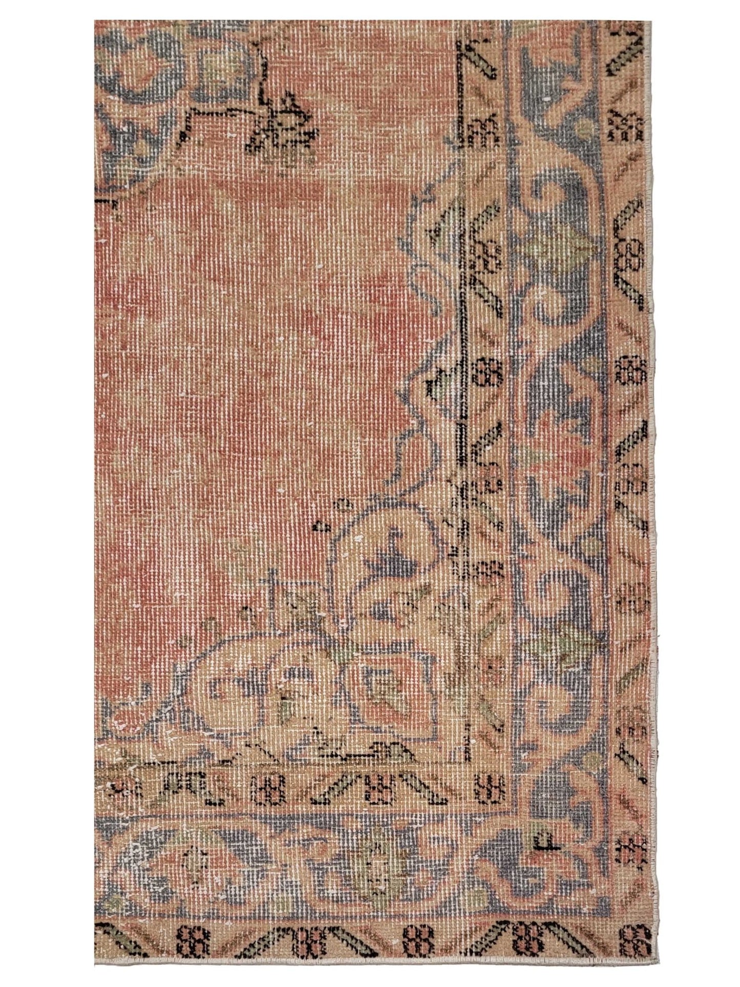 Artisan Angelina Dk.Rose Blue Vintage Knotted Rug - Rugs - Artisan - Atlanta Designer Rugs