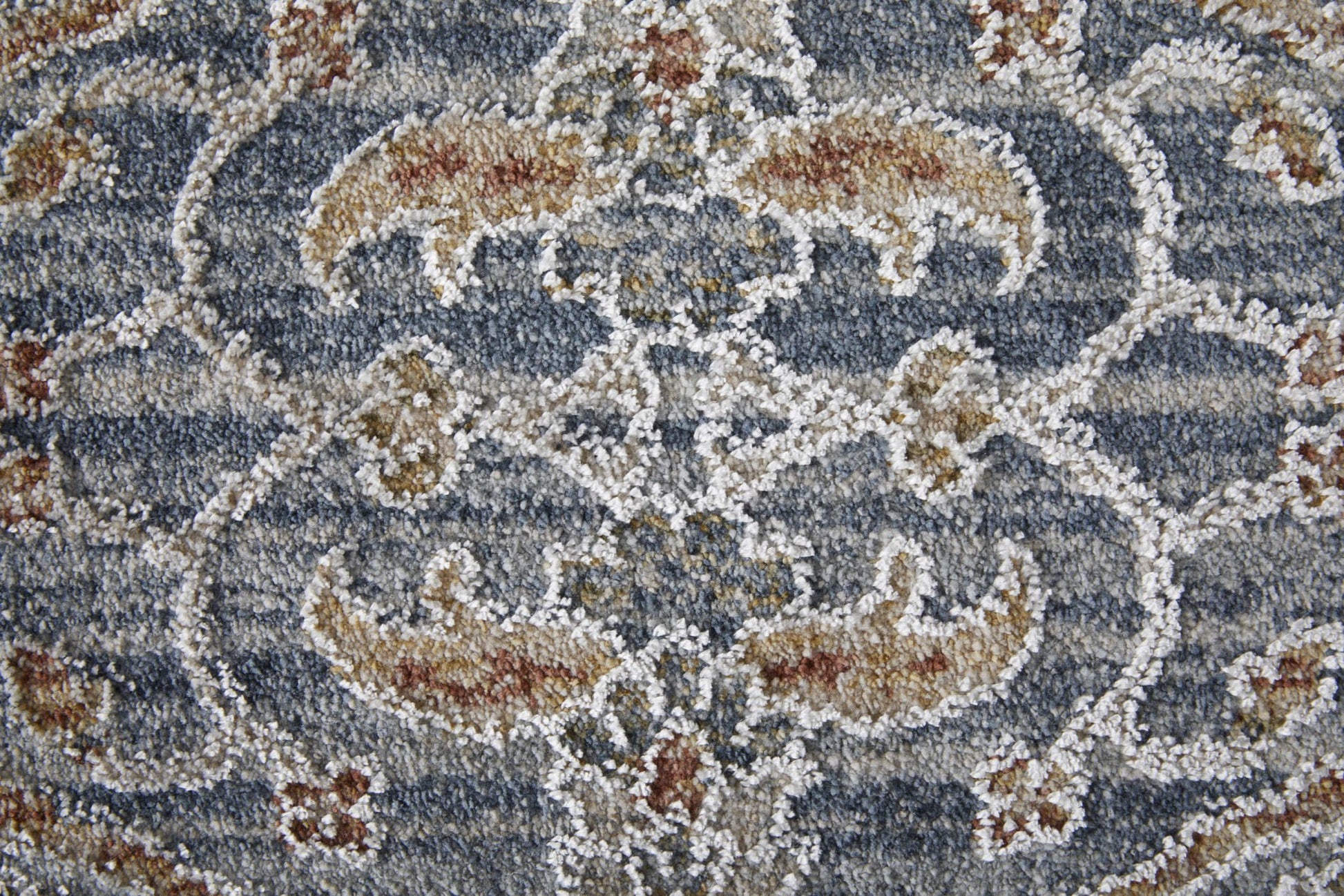 Feizy Pasha 39M4F Blue Ivory Transitional/Bohemian & Eclect Machinemade Rug - Rugs - Feizy - Atlanta Designer Rugs