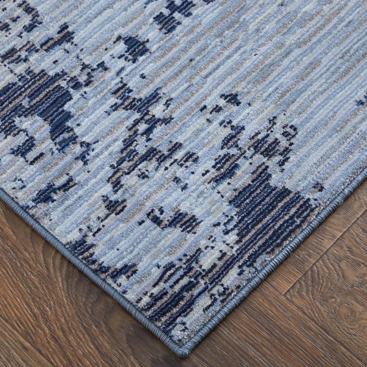 Feizy Sonora 39PLF Blue Light Blue Modern/Bohemian & Eclectic Machinemade Rug - Rugs - Feizy - Atlanta Designer Rugs