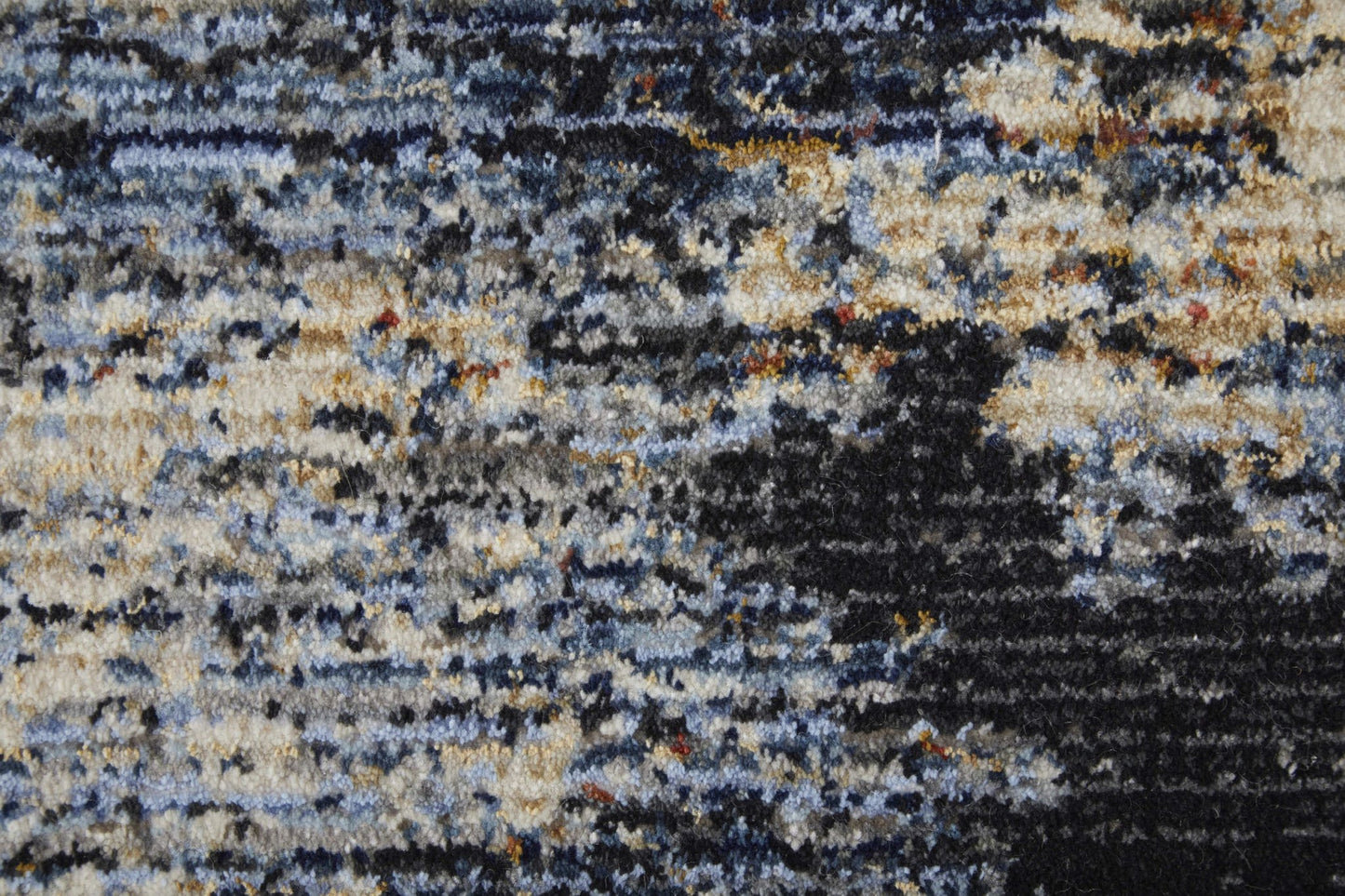 Feizy Sonora 39NWF Ivory Blue Modern/Industrial/Industrial Machinemade Rug - Rugs - Feizy - Atlanta Designer Rugs