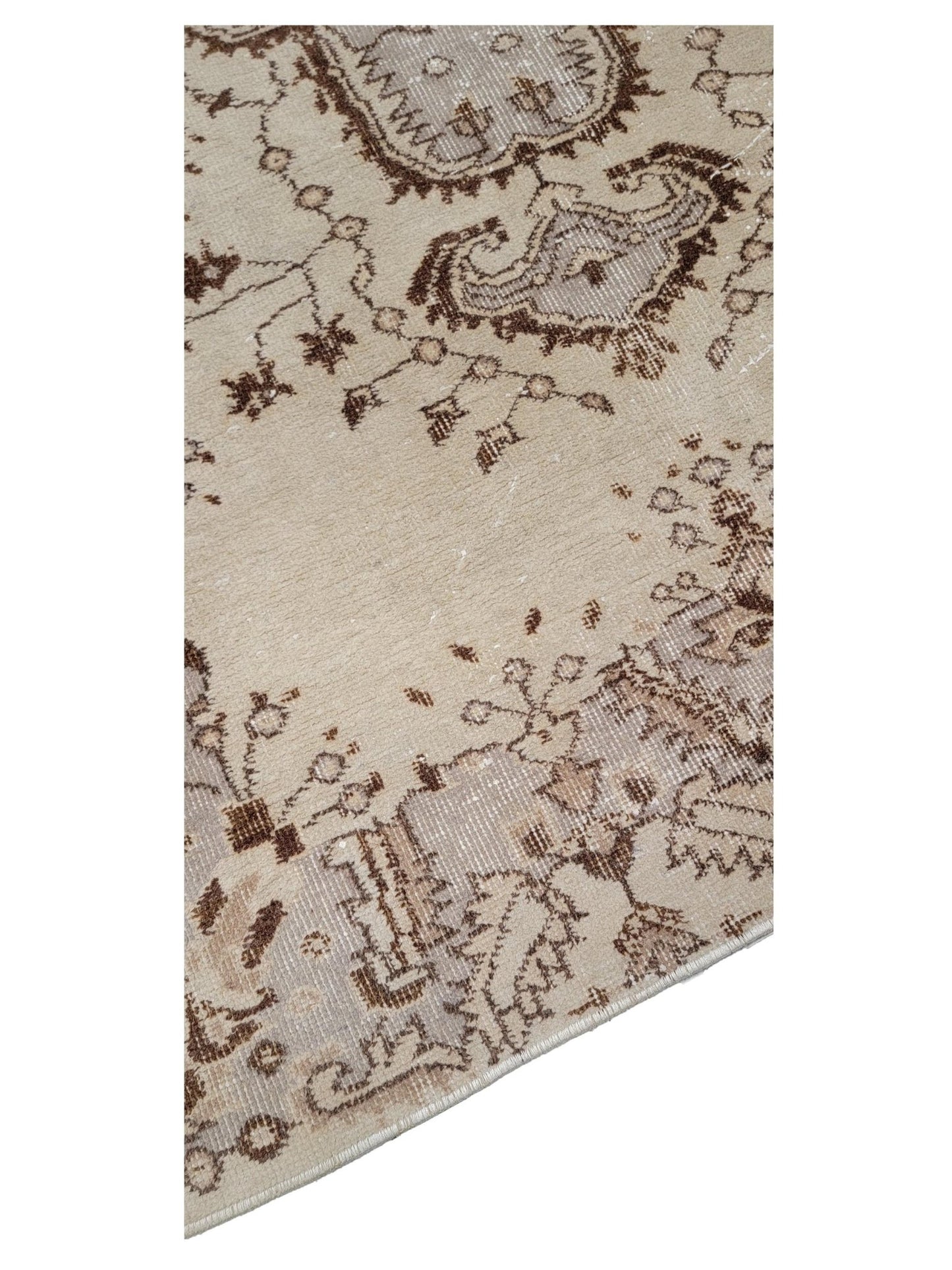 Artisan Angelina Beige Vintage Knotted Rug - Rugs - Artisan - Atlanta Designer Rugs