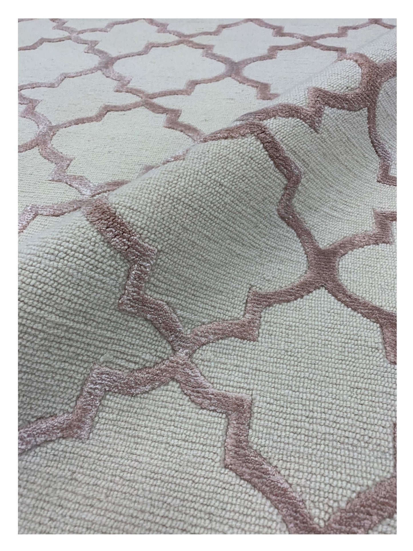 Artisan Franka Ivory Pink Transitional Knotted Rug - Rugs - Artisan - Atlanta Designer Rugs