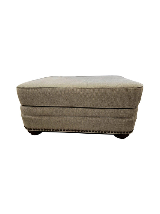 Eclectic Home Ottoman Mackenzie Taupe Ottoman - Furnitures - Eclectic Home - Atlanta Designer Rugs