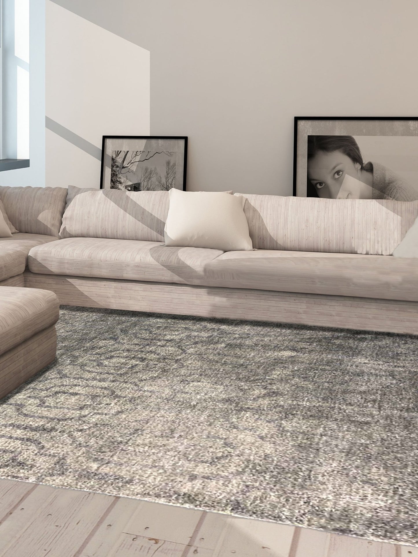 Artisan Teresa Grey Lt.Grey Contemporary Knotted Rug - Rugs - Artisan - Atlanta Designer Rugs