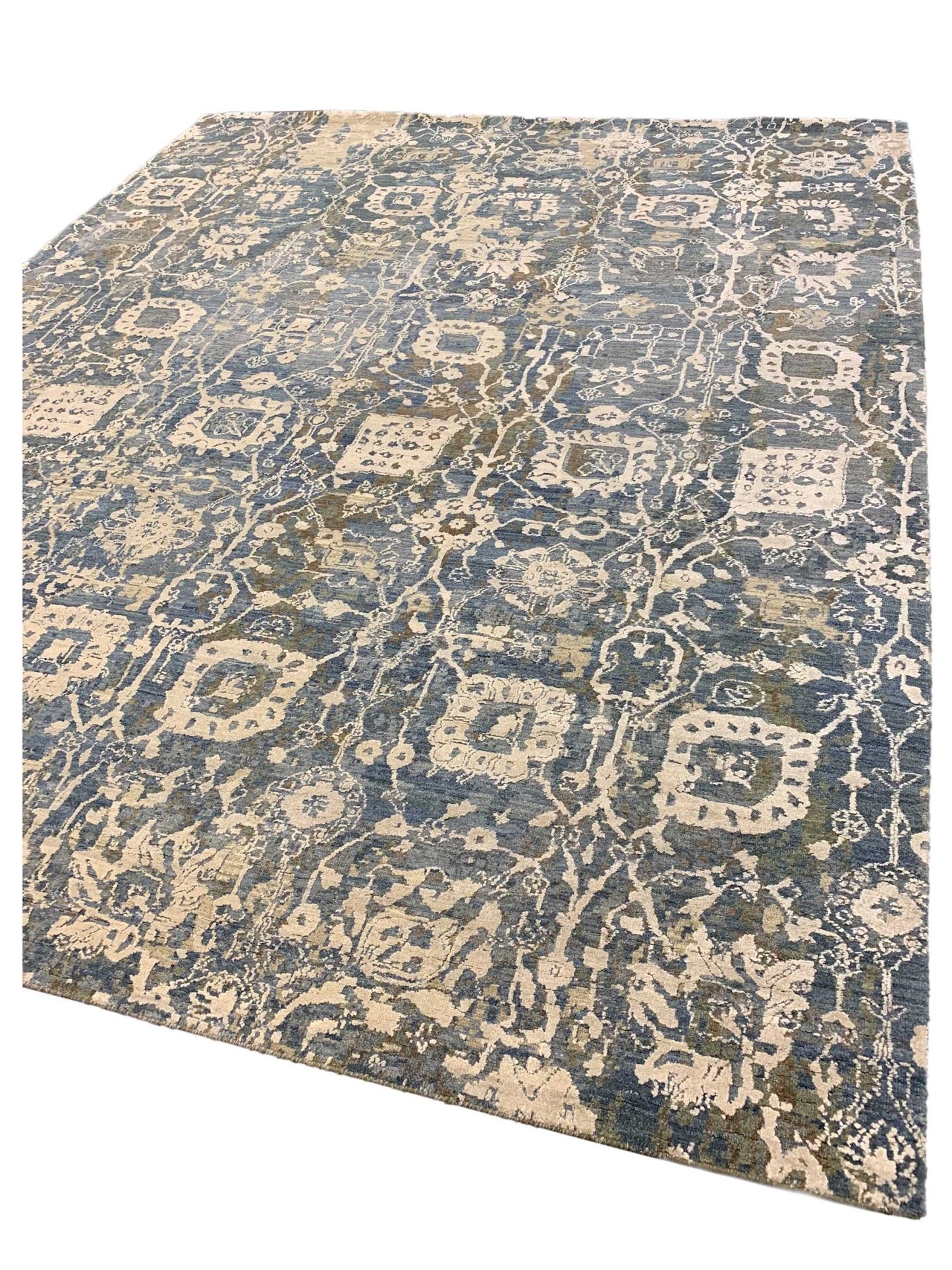 Artisan Adele Grey Multi Transitional Knotted Rug - Rugs - Artisan - Atlanta Designer Rugs