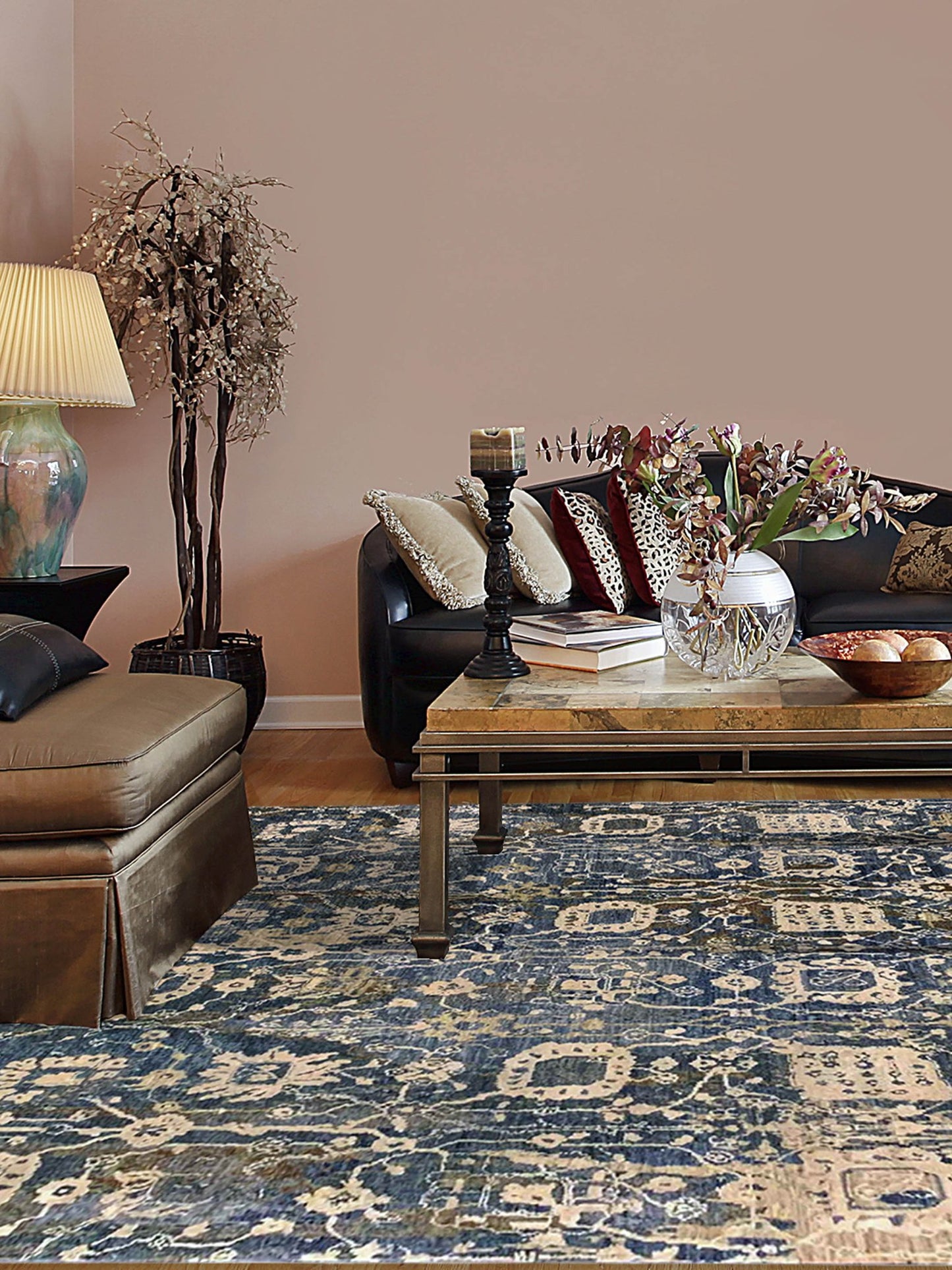 Artisan Adele Grey Multi Transitional Knotted Rug - Rugs - Artisan - Atlanta Designer Rugs