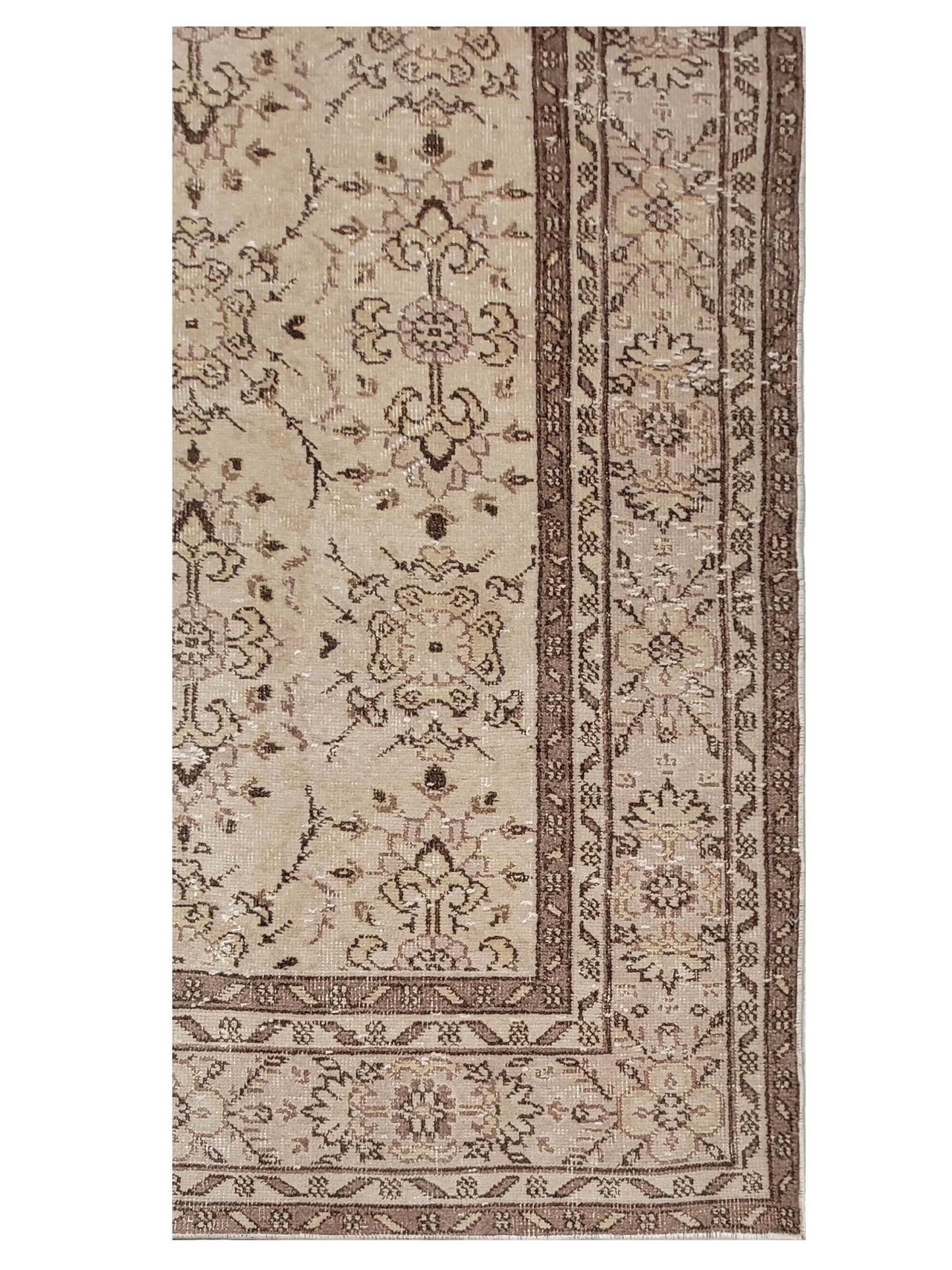 Artisan Angelina Ivory Beige Vintage Knotted Rug - Rugs - Artisan - Atlanta Designer Rugs