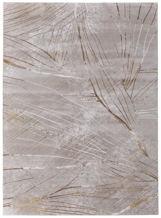 Feizy Waldor 39NBF Ivory Beige Modern/Casual/Tropical Machine Woven Rug - Rugs - Feizy - Atlanta Designer Rugs