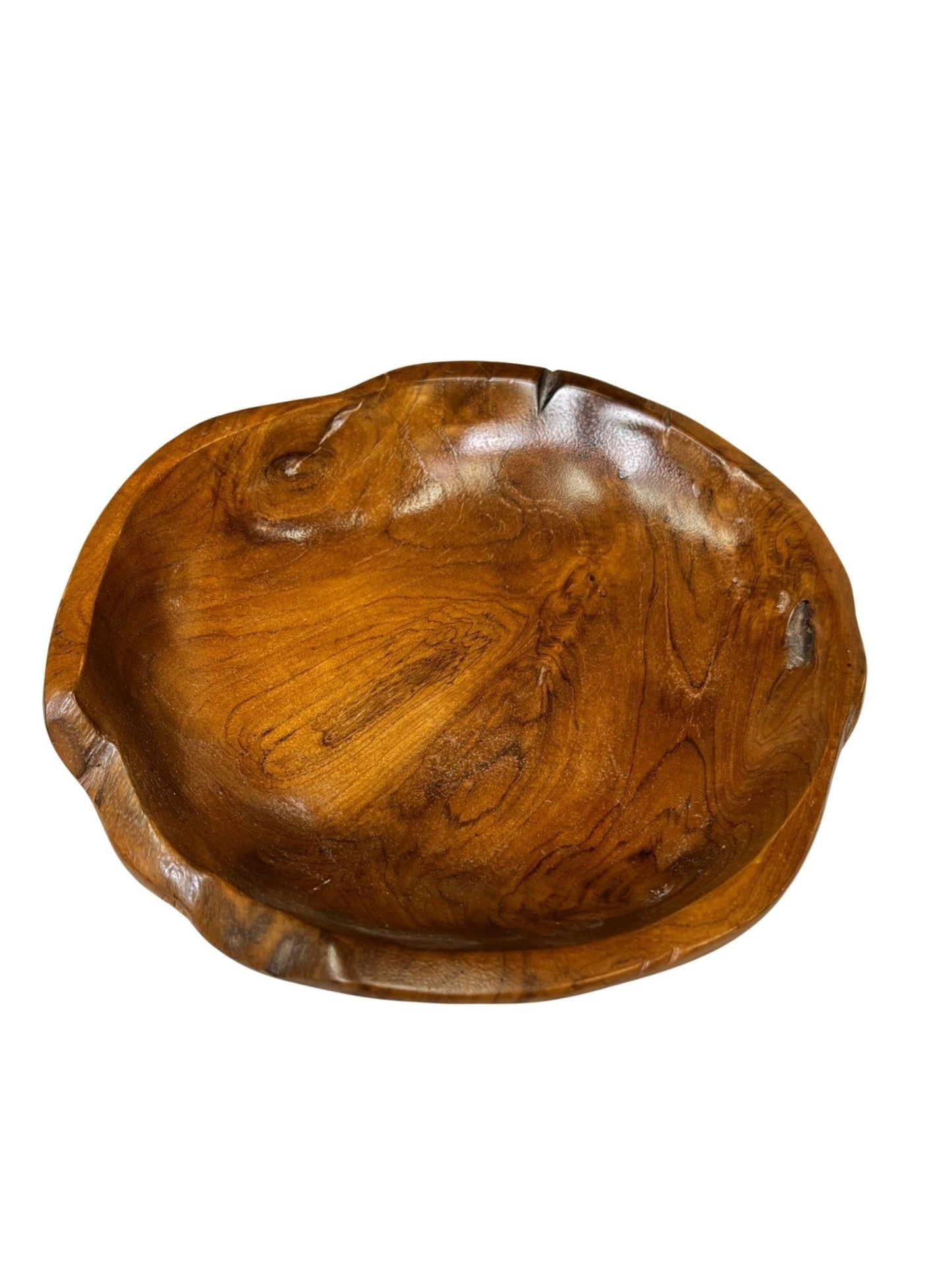 Eclectic Home Accent Shallow Teak Bowl 2946 Natural Decor Furniture - Accent - Eclectic Home - Atlanta Designer Rugs