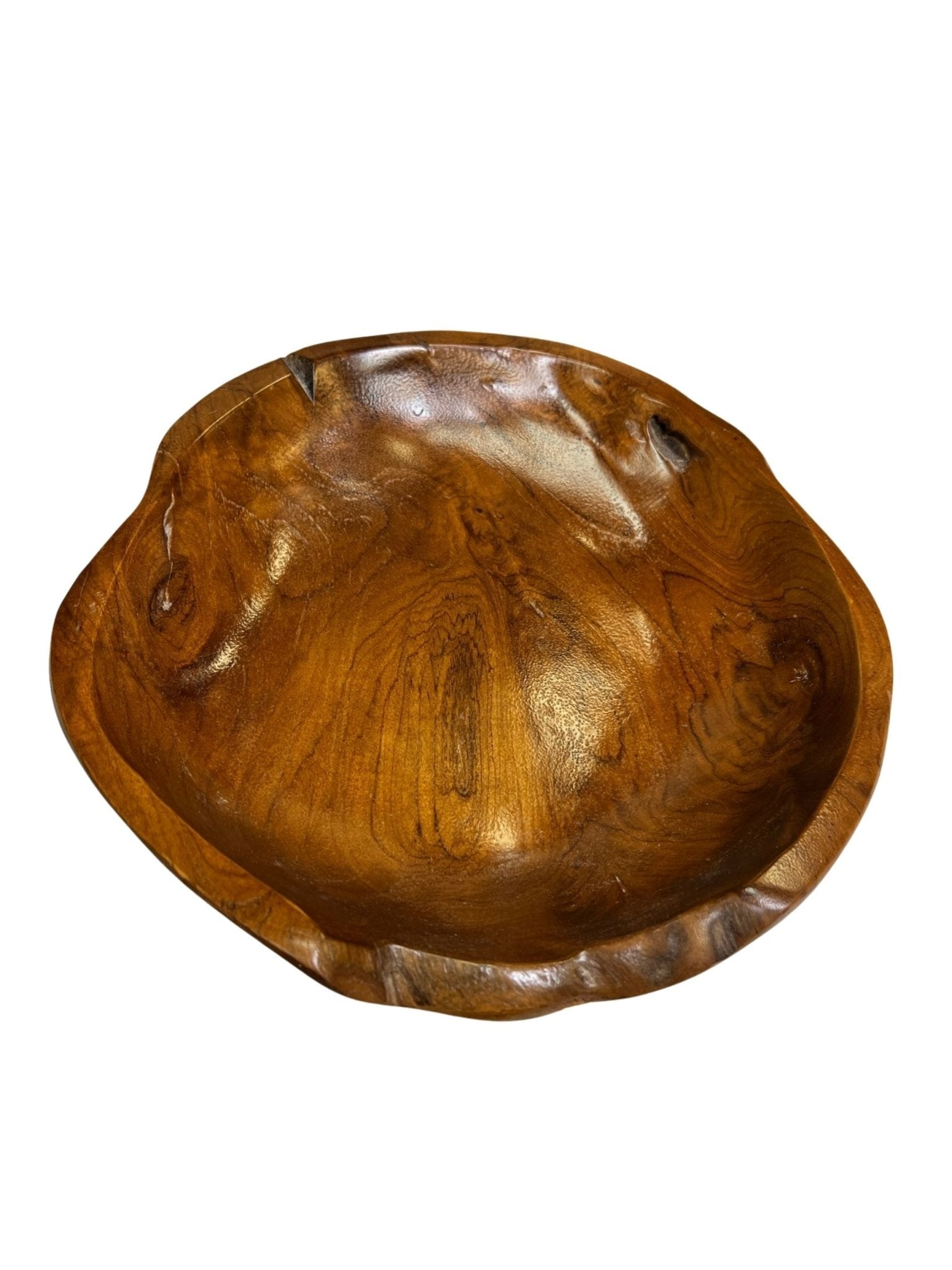 Eclectic Home Accent Shallow Teak Bowl 2946 Natural Decor Furniture - Accent - Eclectic Home - Atlanta Designer Rugs