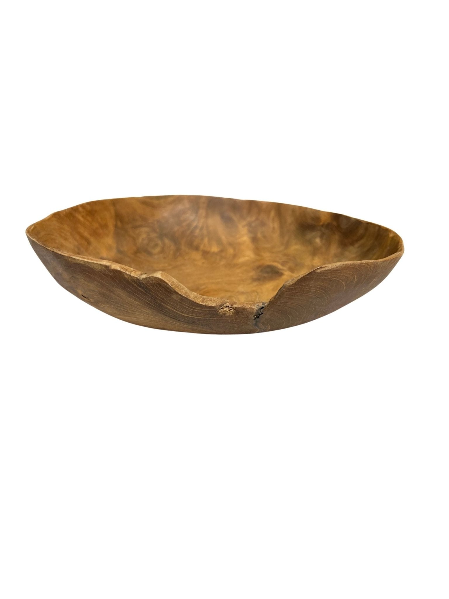 Eclectic Home Accent Shallow Teak Bowl 2947 Natural Decor Furniture - Accent - Eclectic Home - Atlanta Designer Rugs